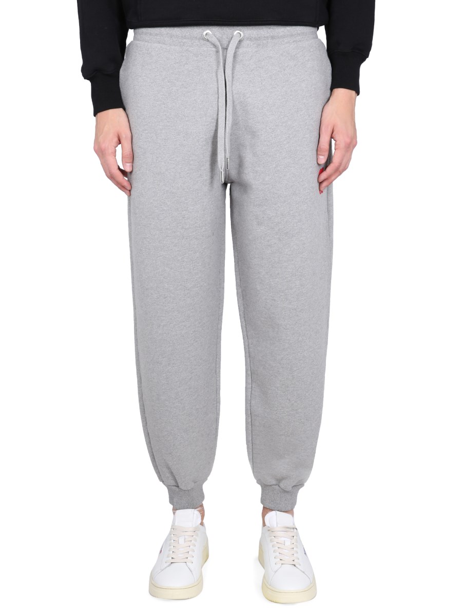 AMI PARIS COTTON JOGGING PANTS WITH LOGO Eleonora Bonucci