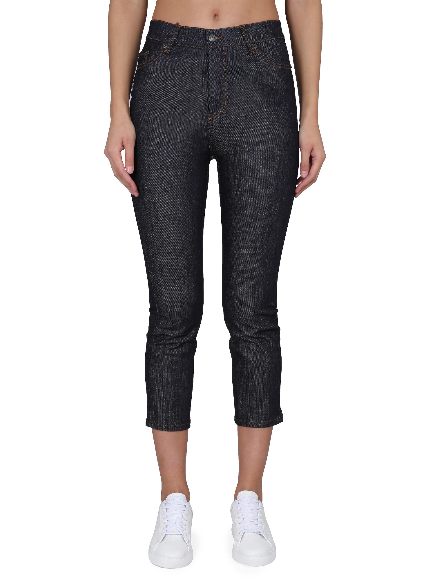 AMI ALEXANDRE MATTIUSSI CROPPED FIT JEANS