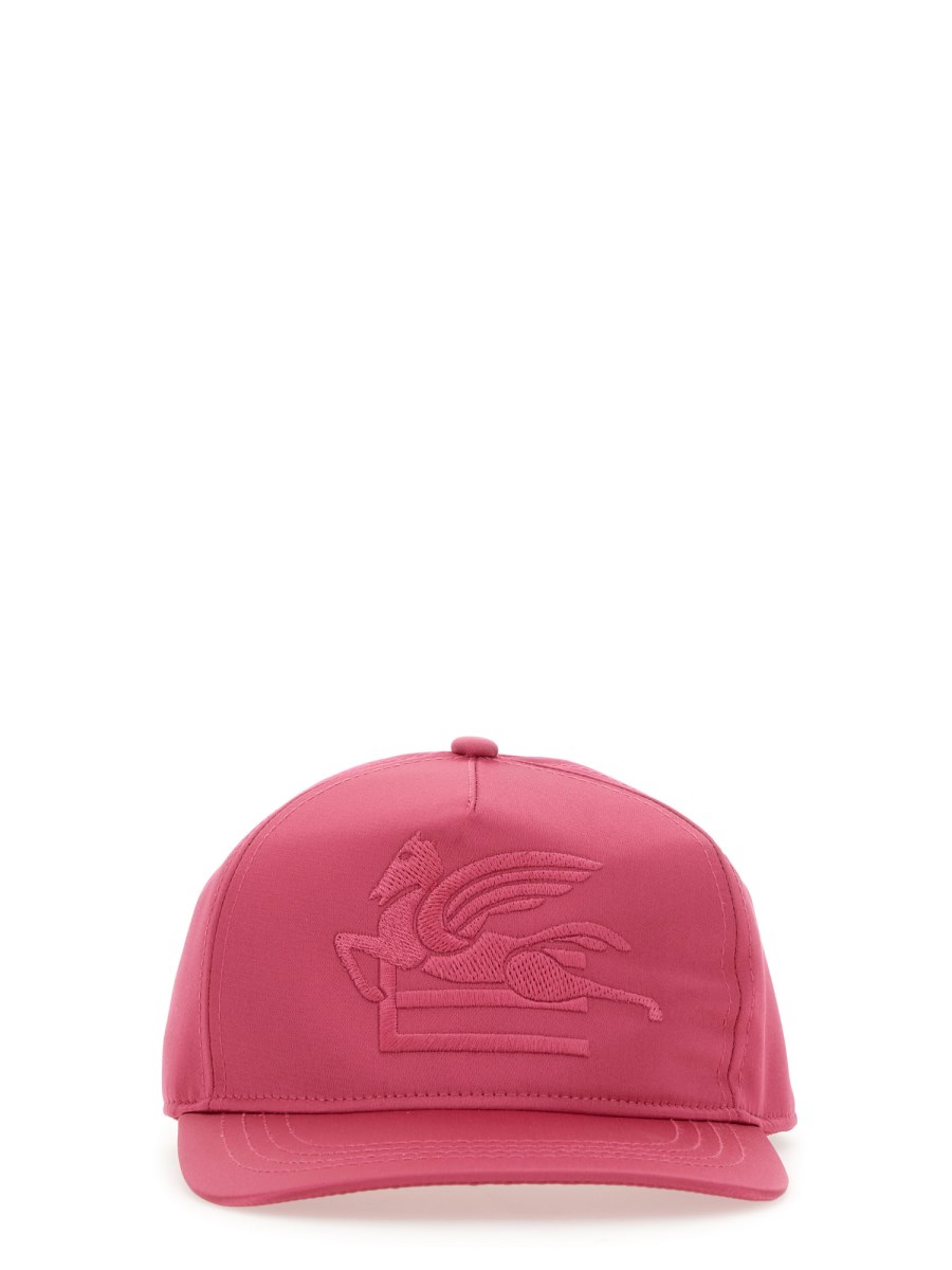 ETRO CAPPELLO DA BASEBALL IN SETA CON LOGO