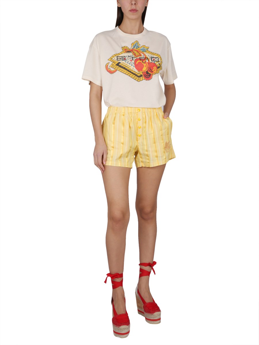 ETRO COTTON JERSEY T SHIRT WITH LOGO PRINT Eleonora Bonucci