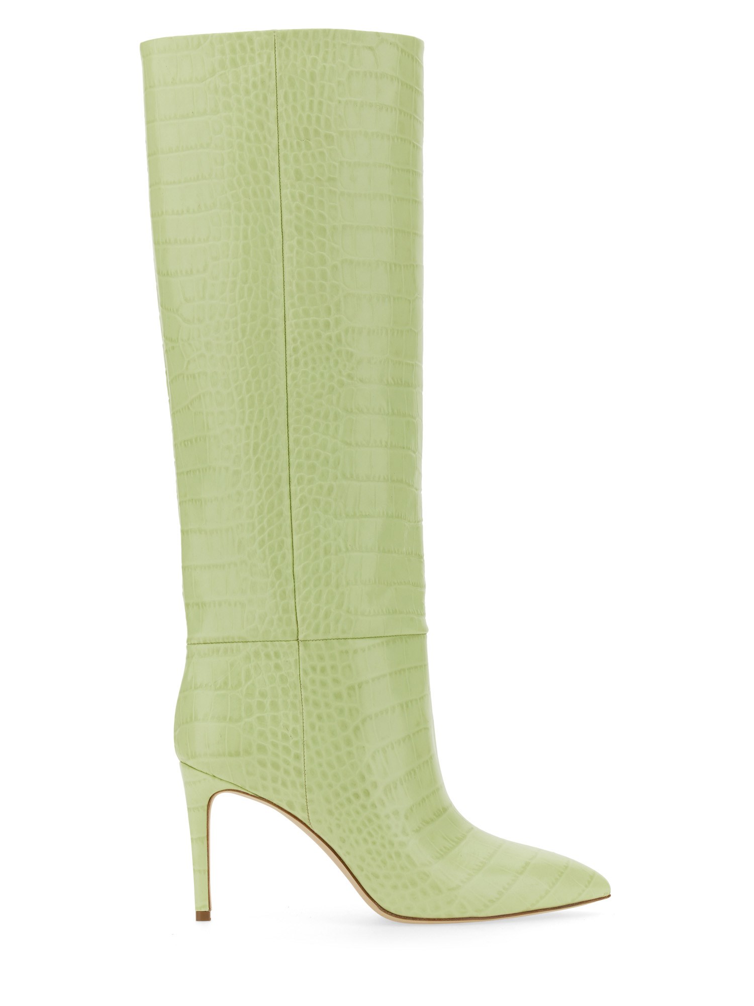 Paris Texas Knee-high 85 Stiletto Boots In Green