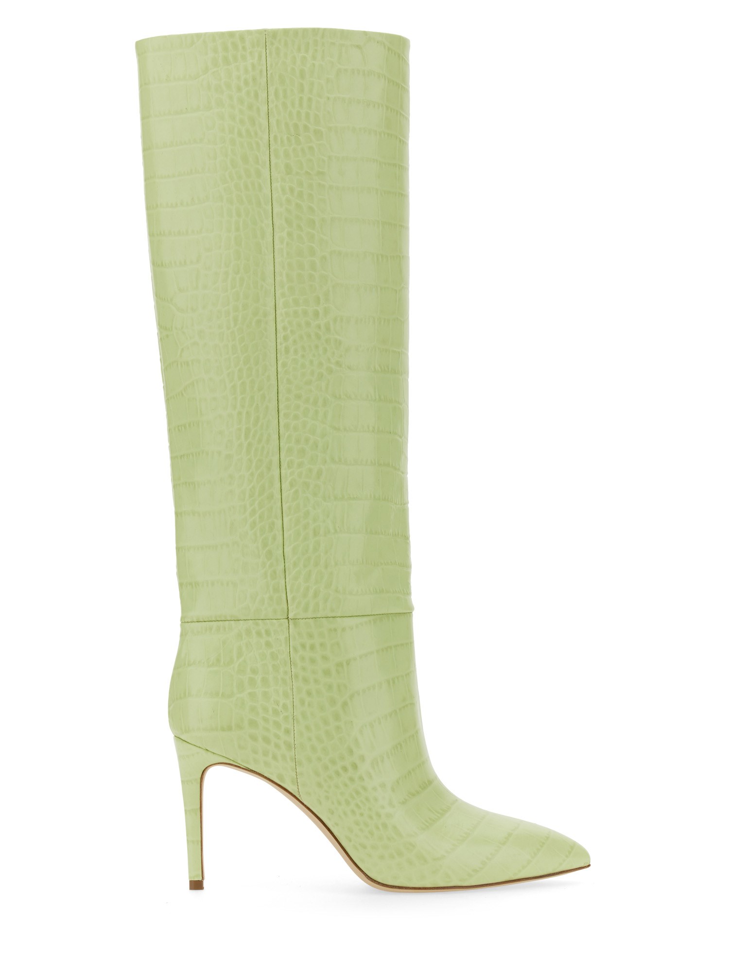 Shop Paris Texas Stiletto Boot 85 In Green