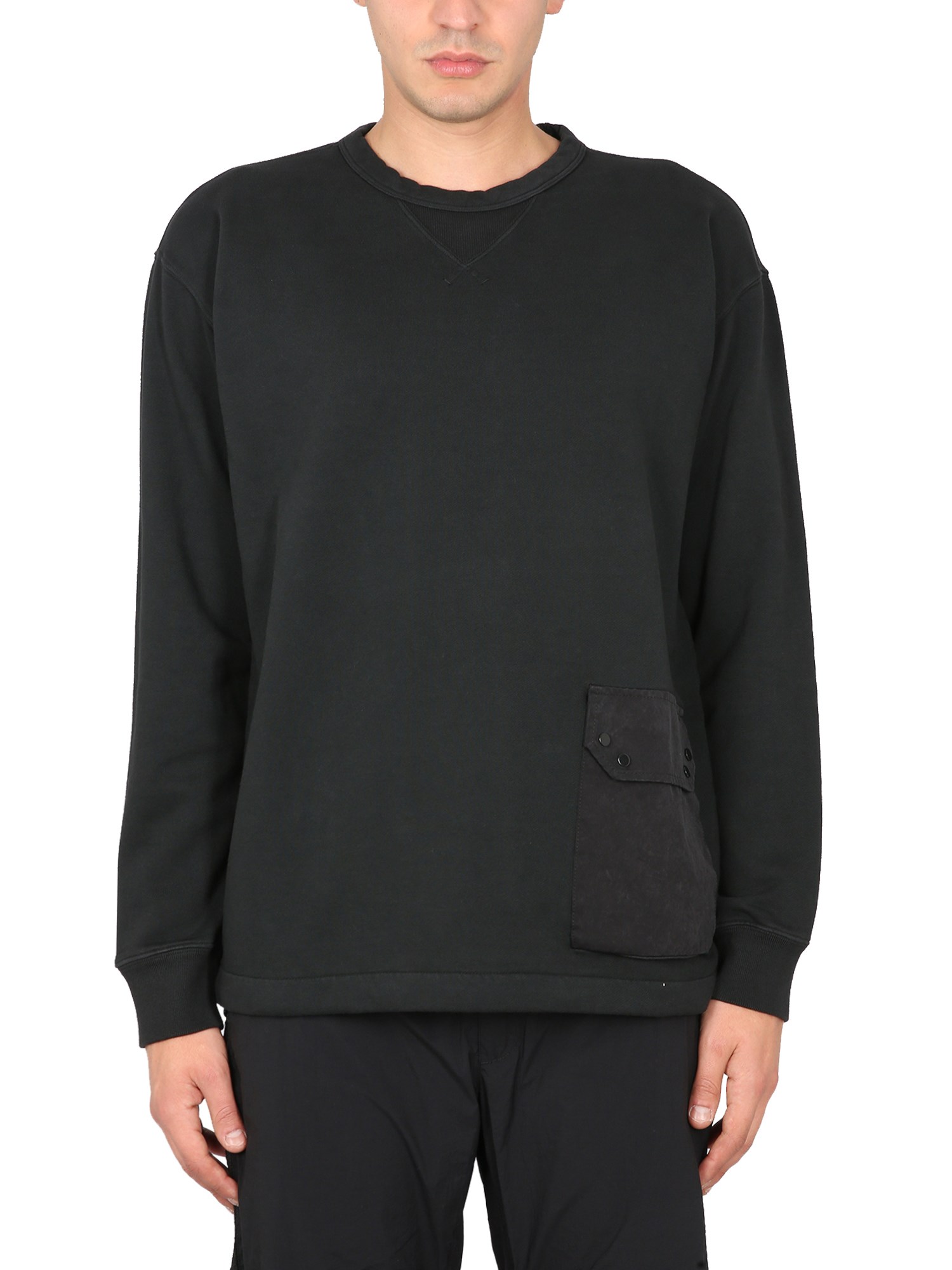 Shop Ten C Cotton Sweatshirt In Black