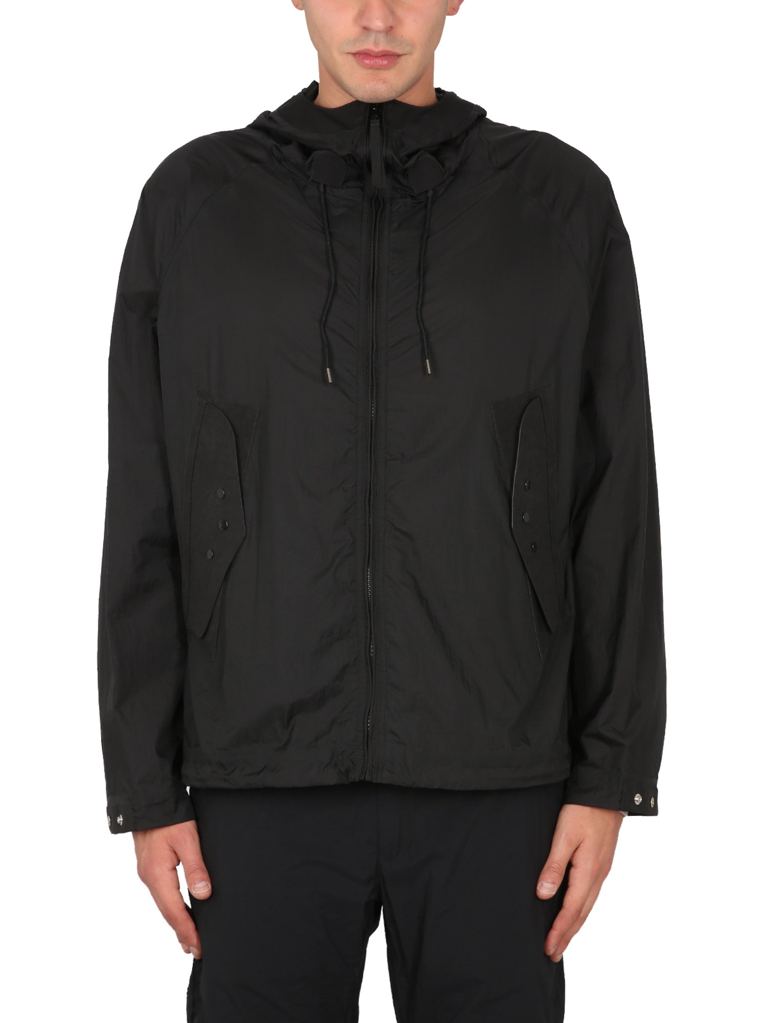 Shop Ten C Parka Short Combo Bonded In Black