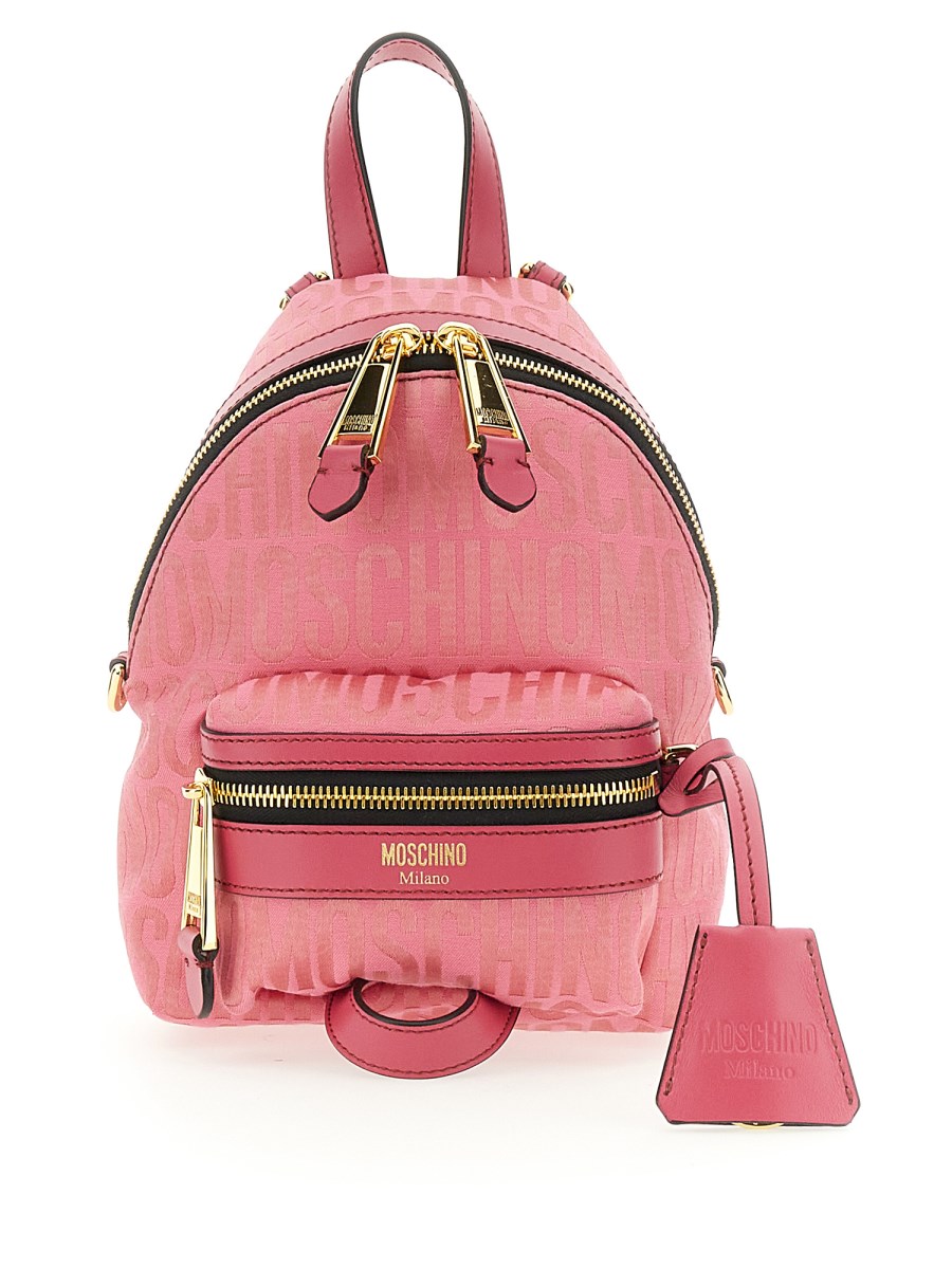 MOSCHINO MINI BACKPACK WITH MONOGRAM LOGO Eleonora Bonucci