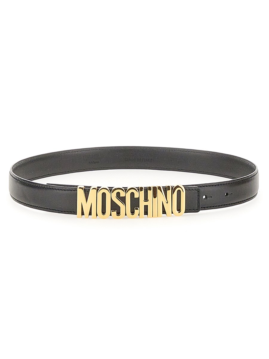 Moschino hotsell leather belt