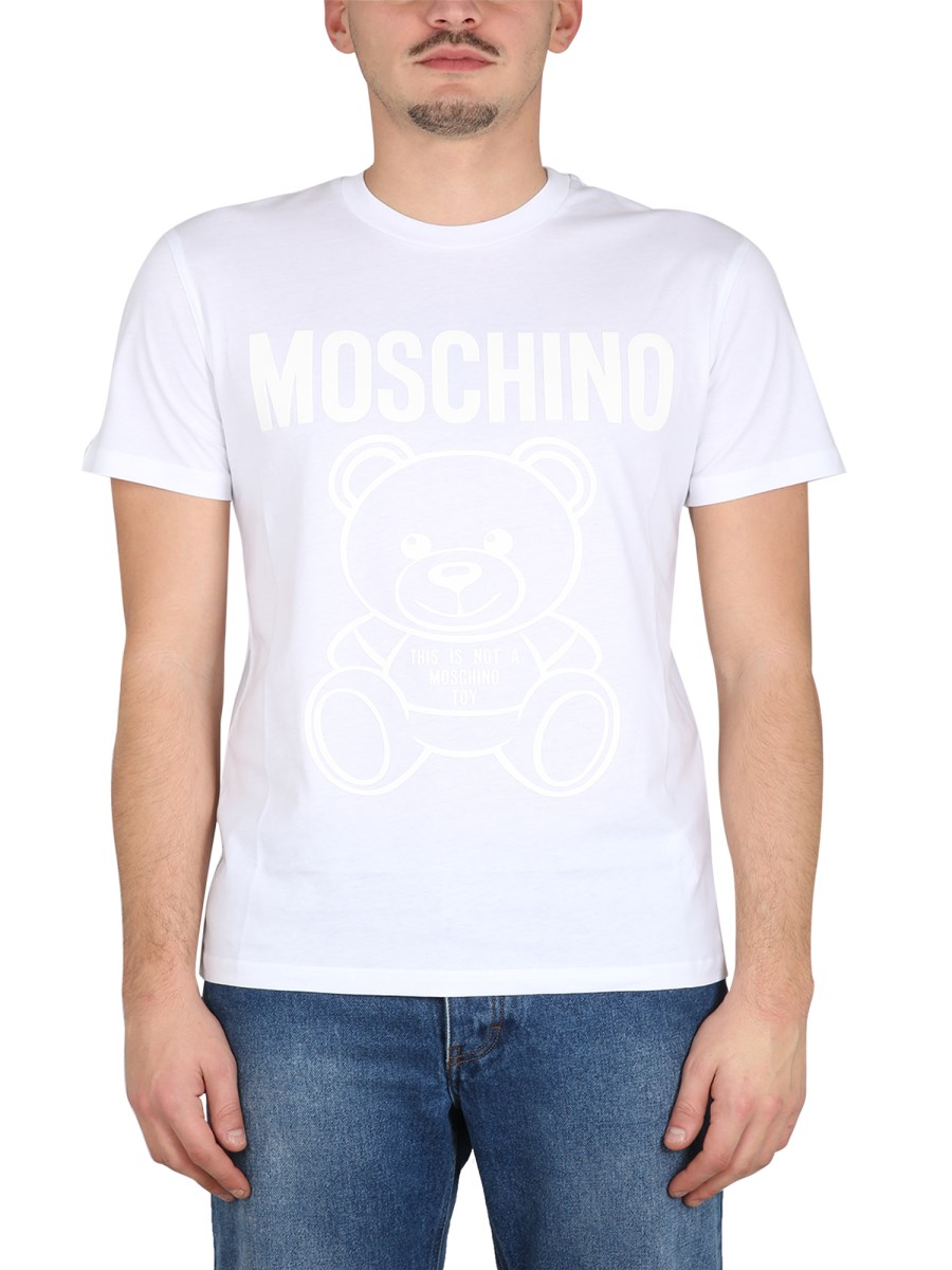 T-SHIRT IN JERSEY ORGANICO MOSCHINO TEDDY BEAR