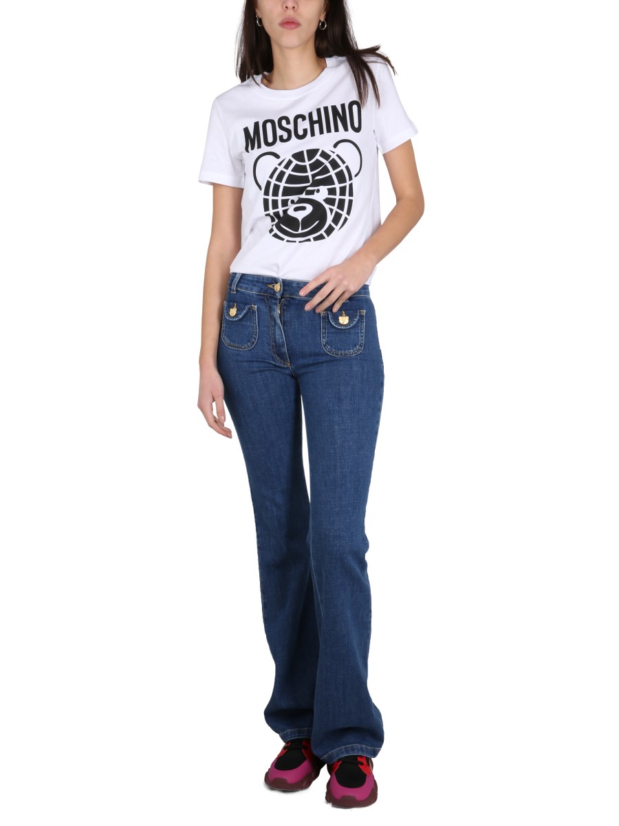 Hotelomega Sneakers Sale Online, Moschino UnderBear printed T-shirt dress