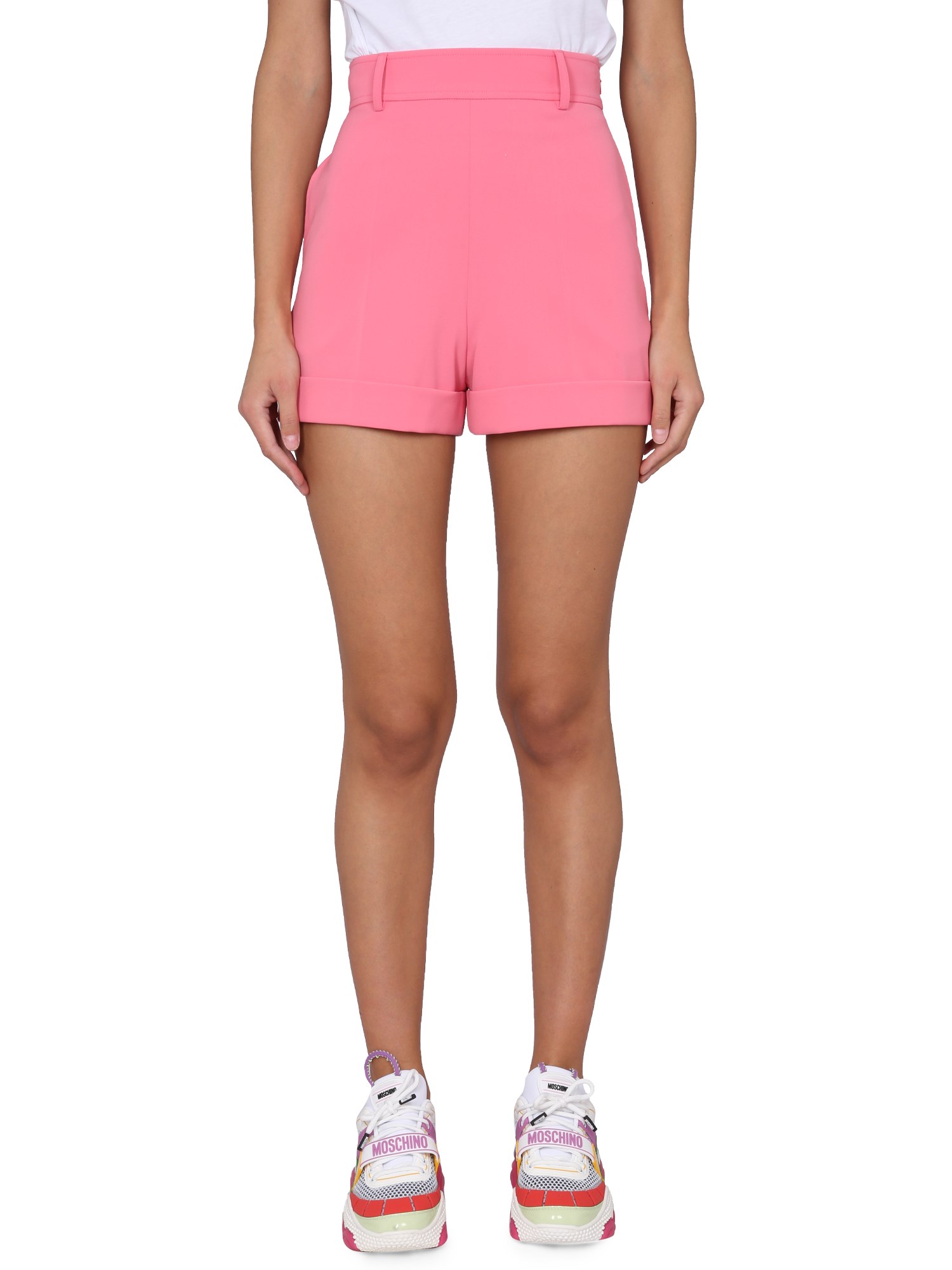 MOSCHINO SHORTS IN CADY