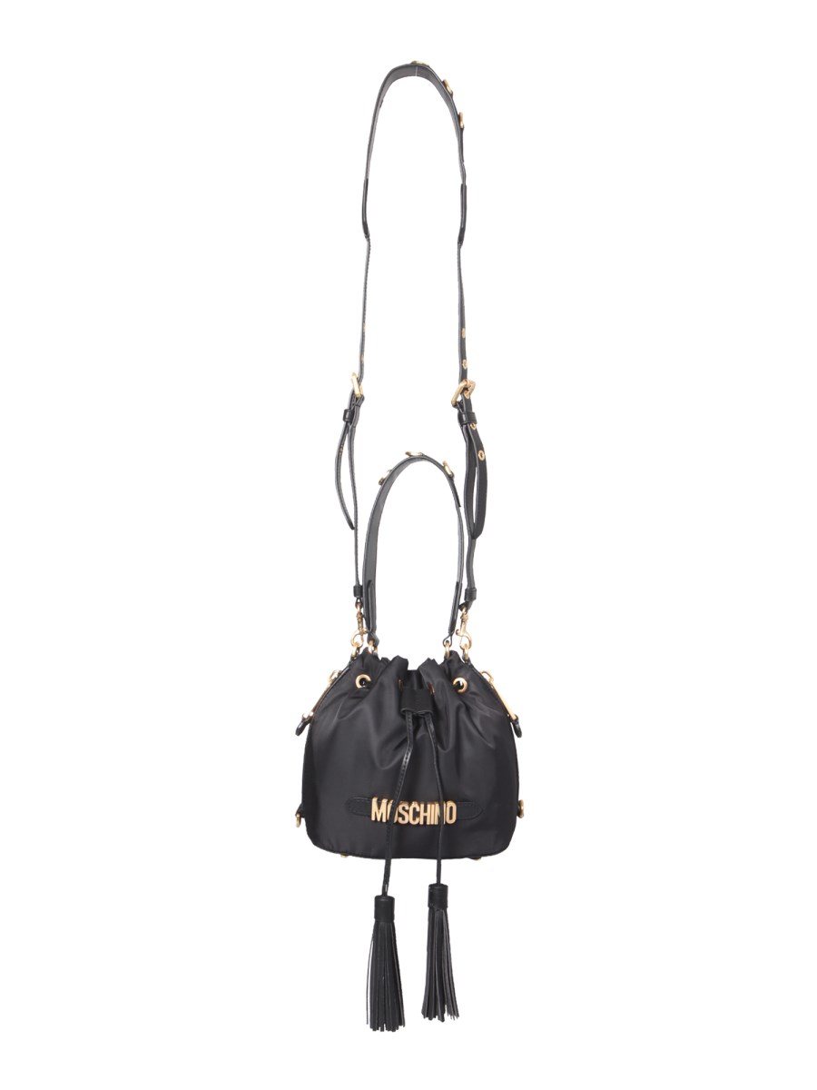 Moschino nylon bucket bag sale