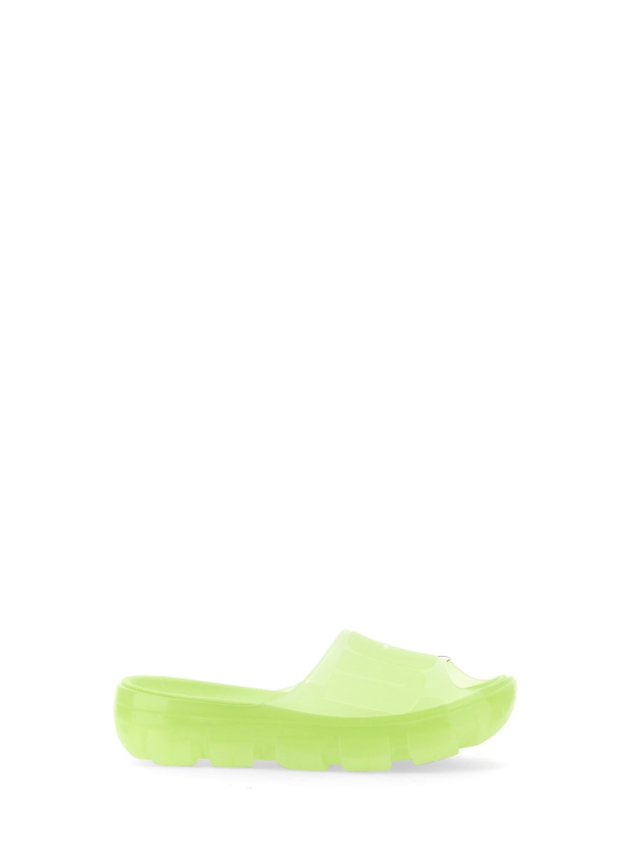 Neon green ugg discount slides