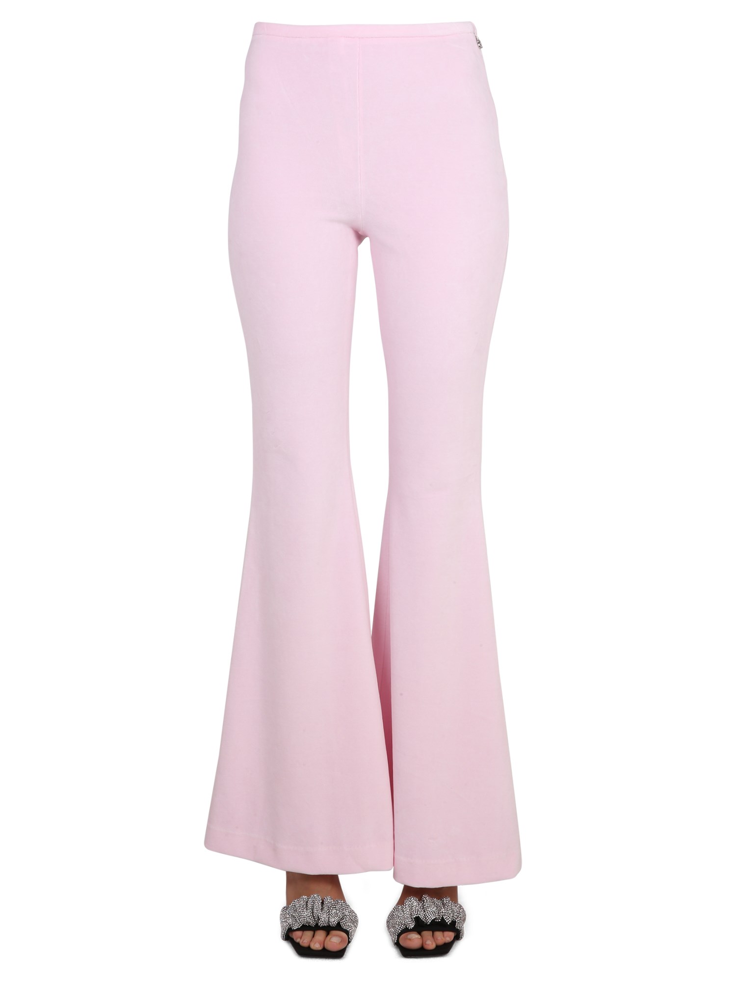 Alexander Wang Flared-leg Cut Trousers In Pink