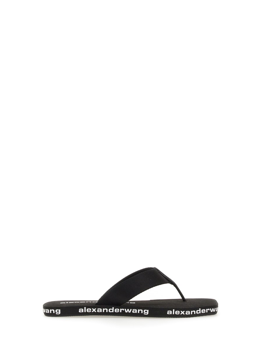 ALEXANDER WANG RUBBER THONG SANDAL WITH LOGO Eleonora Bonucci