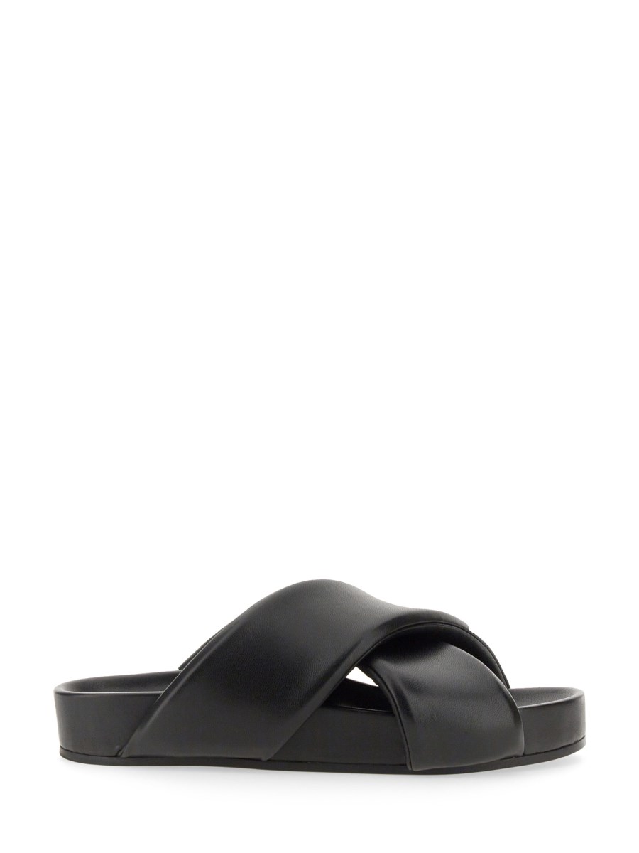 JIL SANDER PADDED LEATHER SLIPPERS Eleonora Bonucci