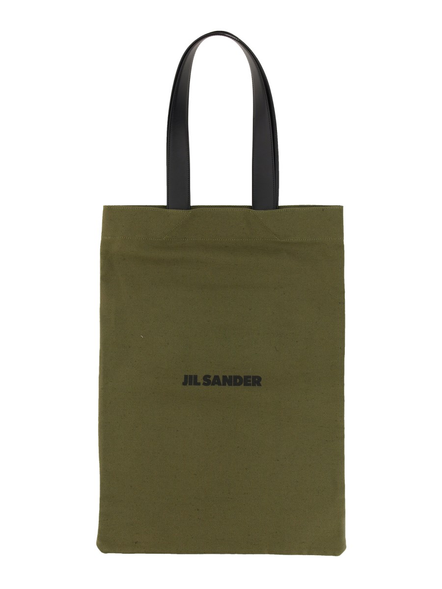 JIL SANDER - TOTE BAG WITH LOGO PRINT - Eleonora Bonucci