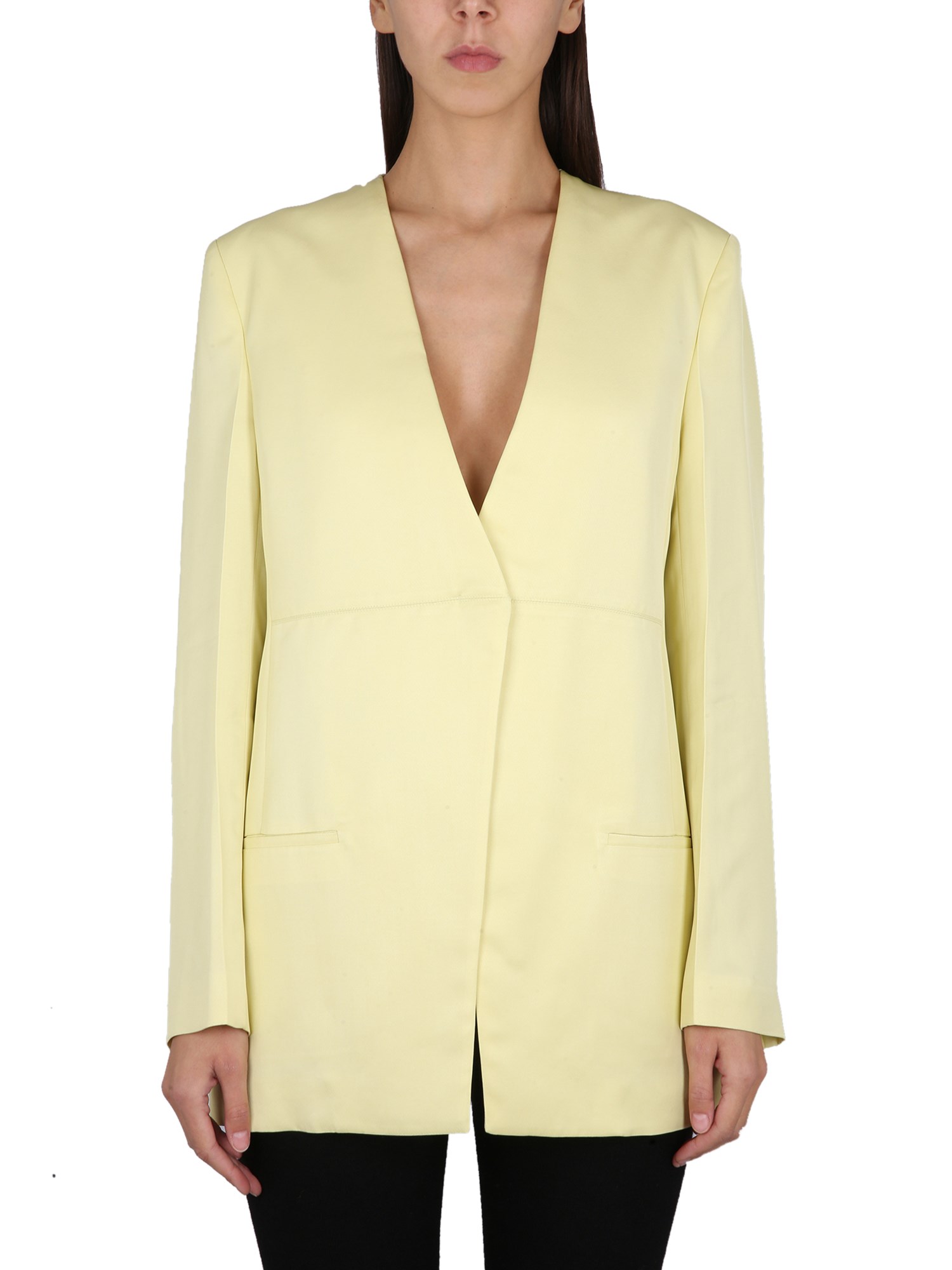 jil sander jacket with back slit