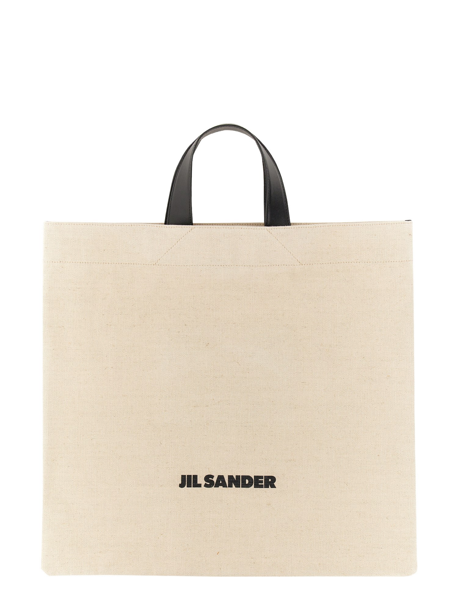 Shop Jil Sander Medium Tote Bag In Beige