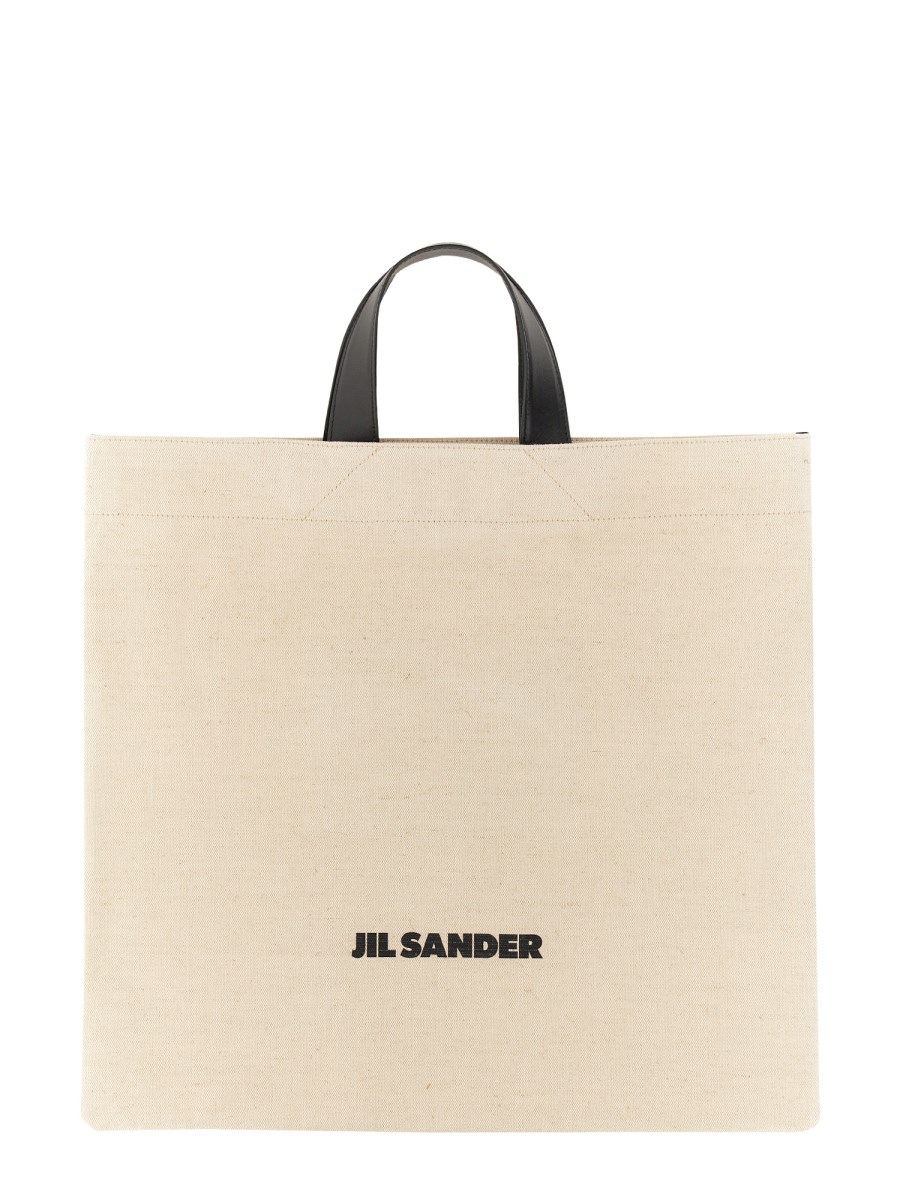 JIL SANDER BORSA TOTE MEDIA CON LOGO