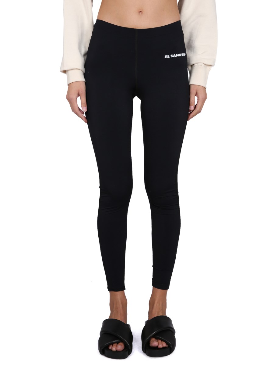 JIL SANDER LEGGINGS CON LOGO