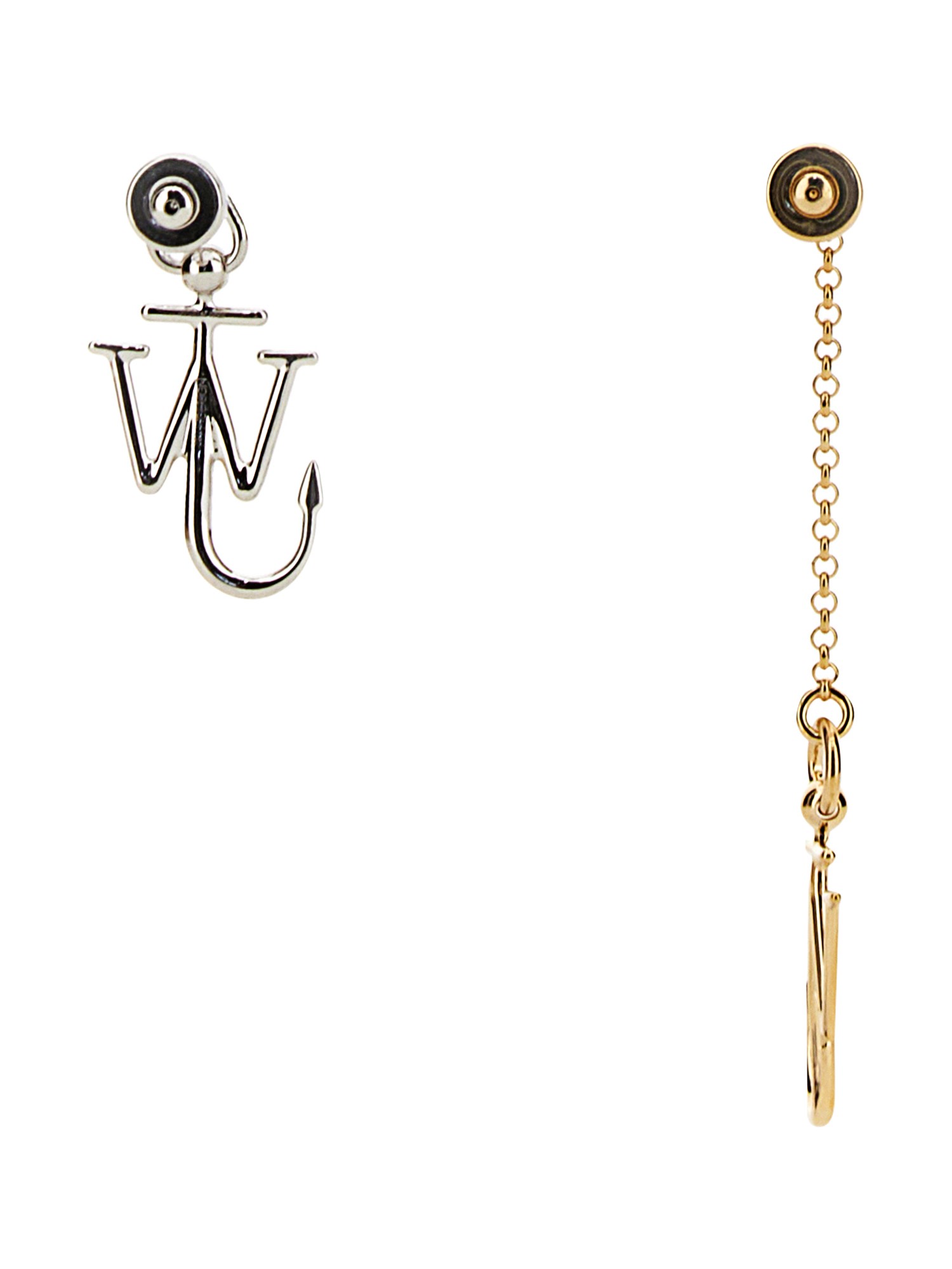 jw anderson asymmetric anchor earrings