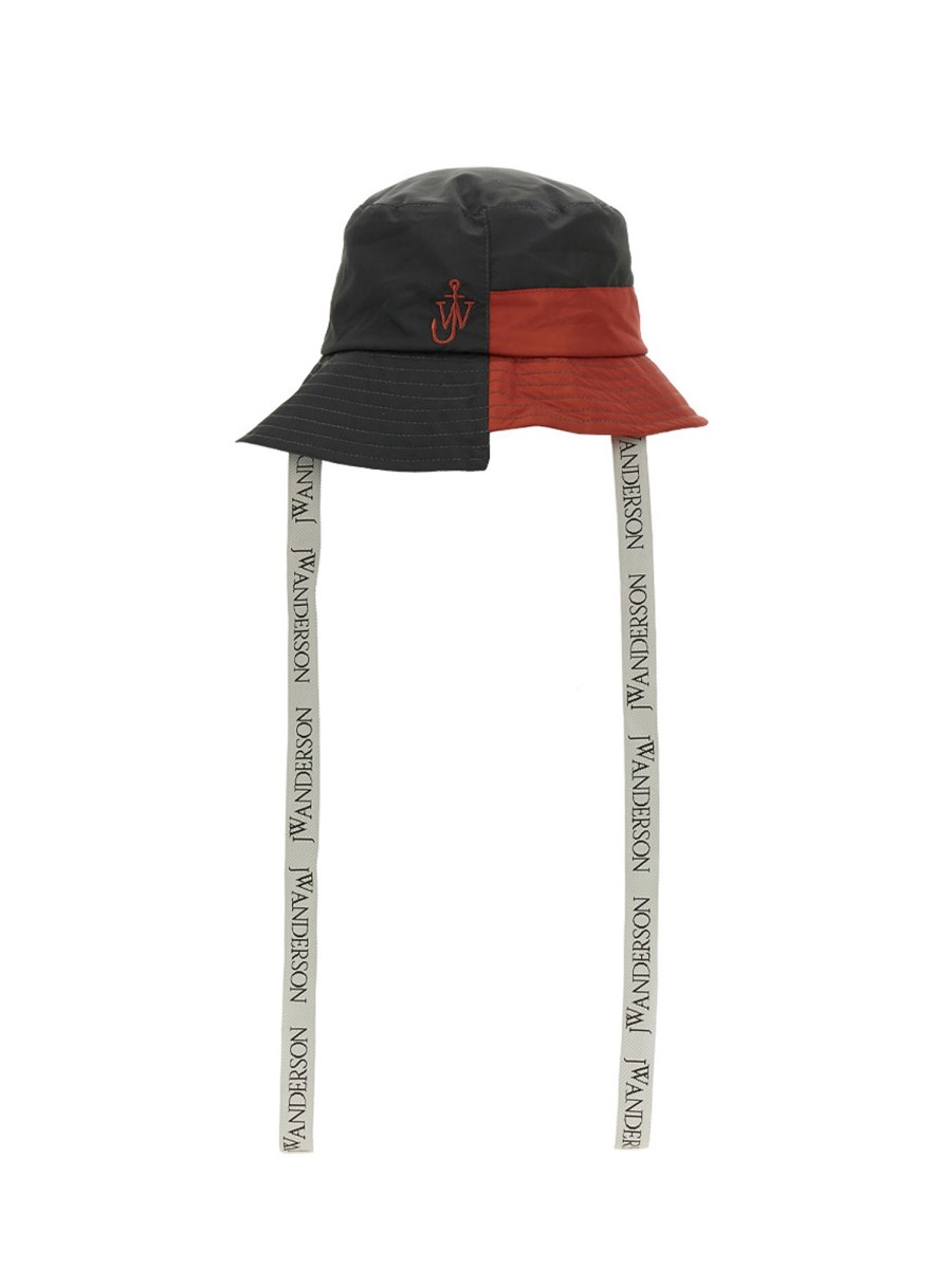 JW ANDERSON - ASYMMETRICAL BUCKET HAT WITH LACES - Eleonora