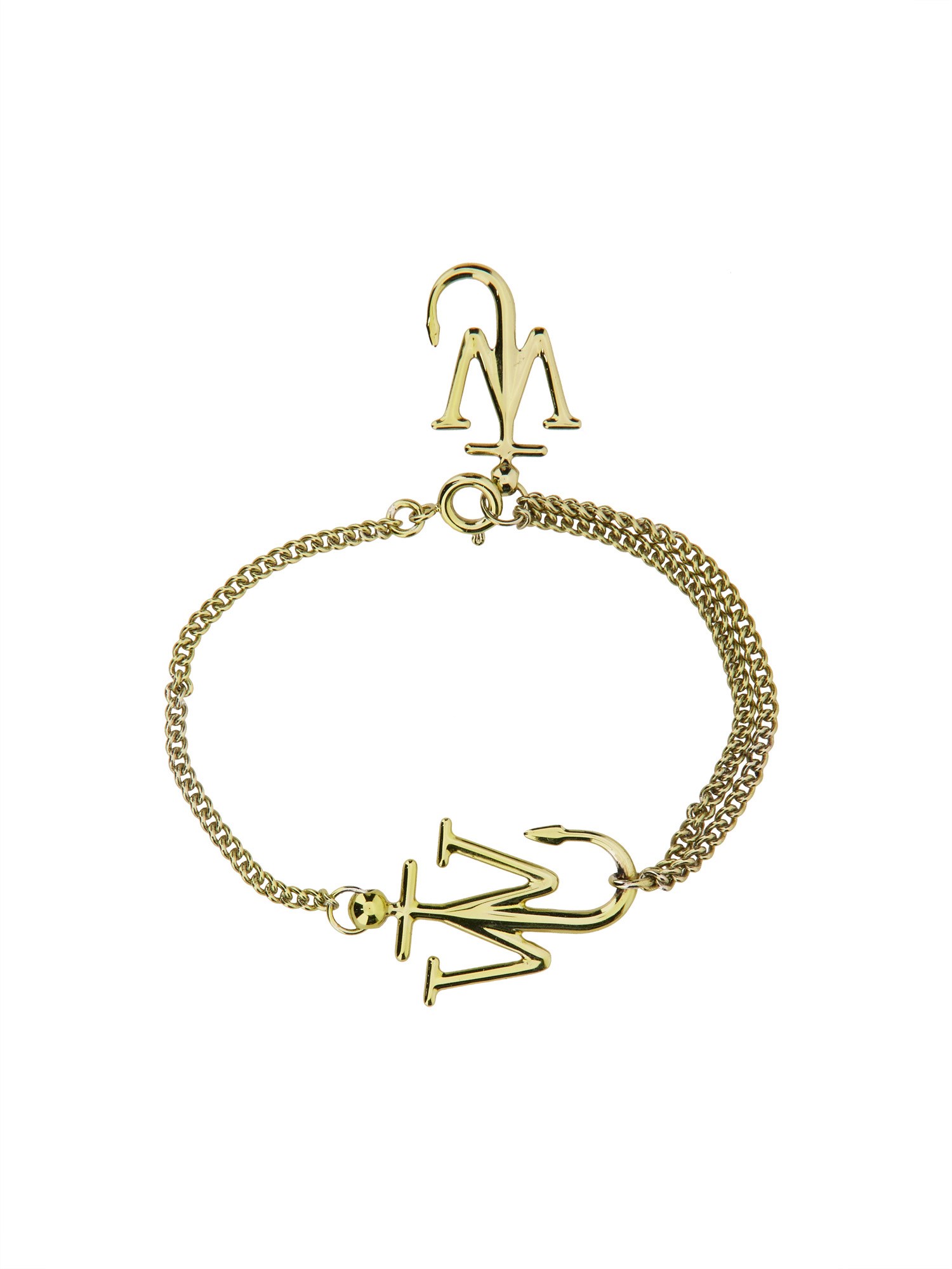 Shop Jw Anderson Anchor Bracelet In Yellow