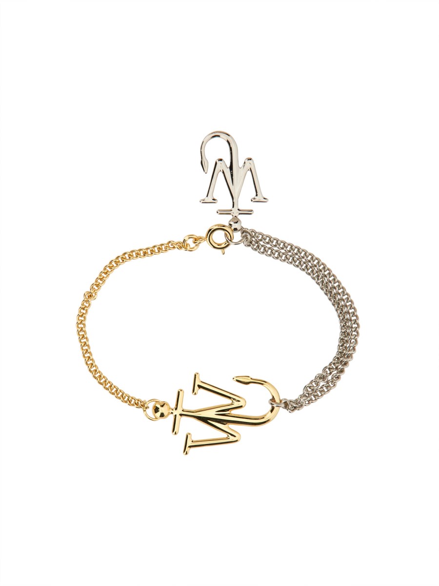 JW ANDERSON BRACCIALE ANCHOR IN OTTONE