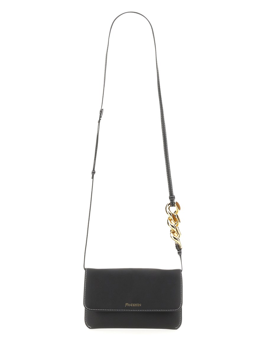 JW ANDERSON BORSA PER SMARTPHONE CHAIN IN PELLE LISCIA