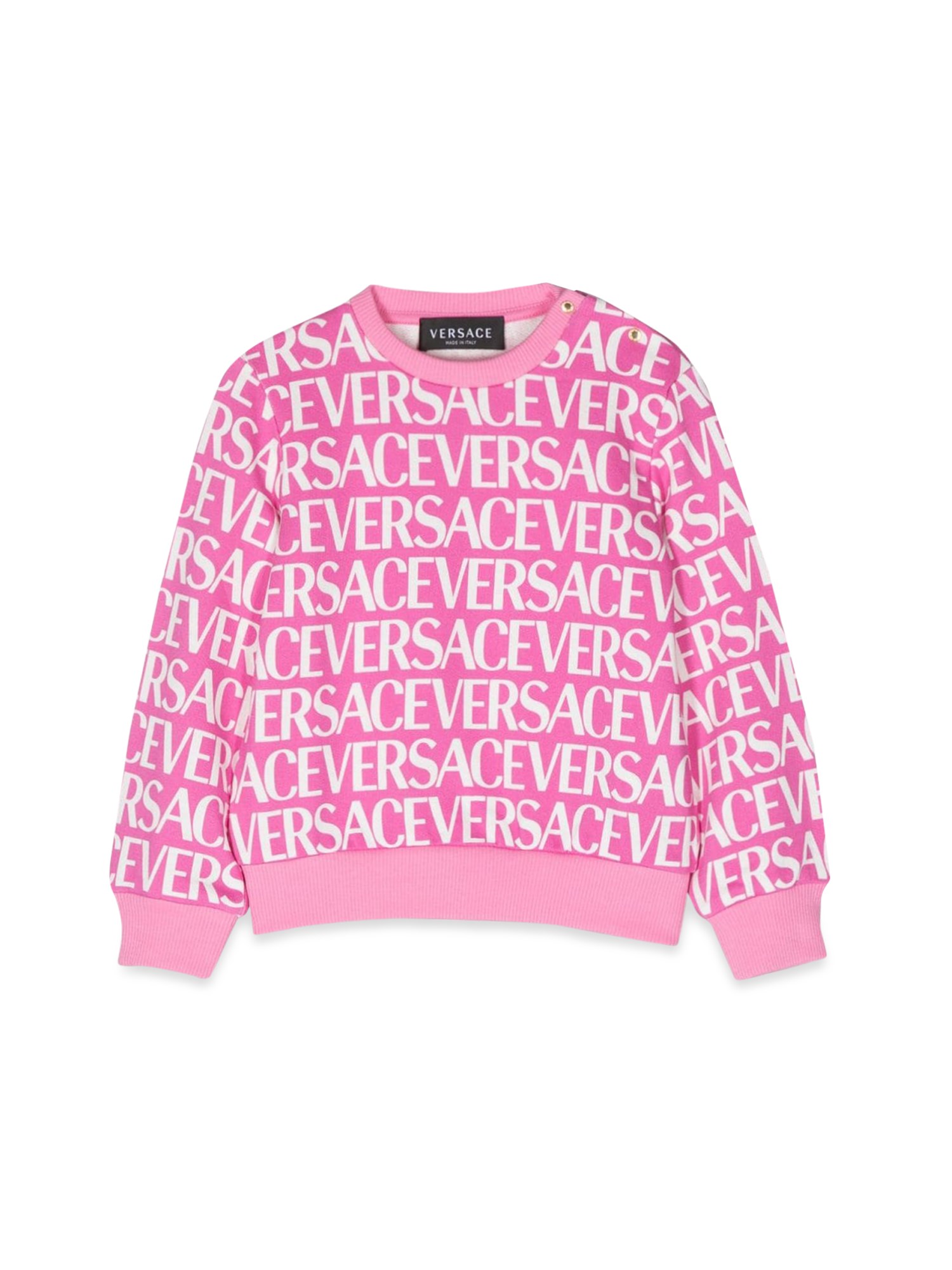versace allover logo crewneck sweatshirt