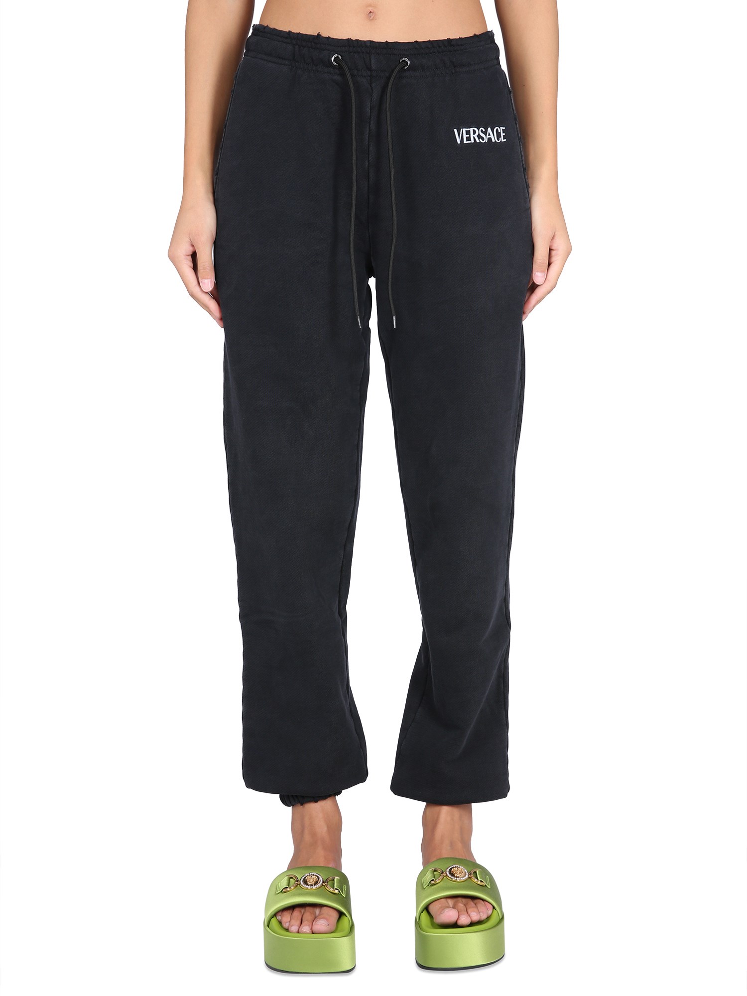 versace jogging pants with logo