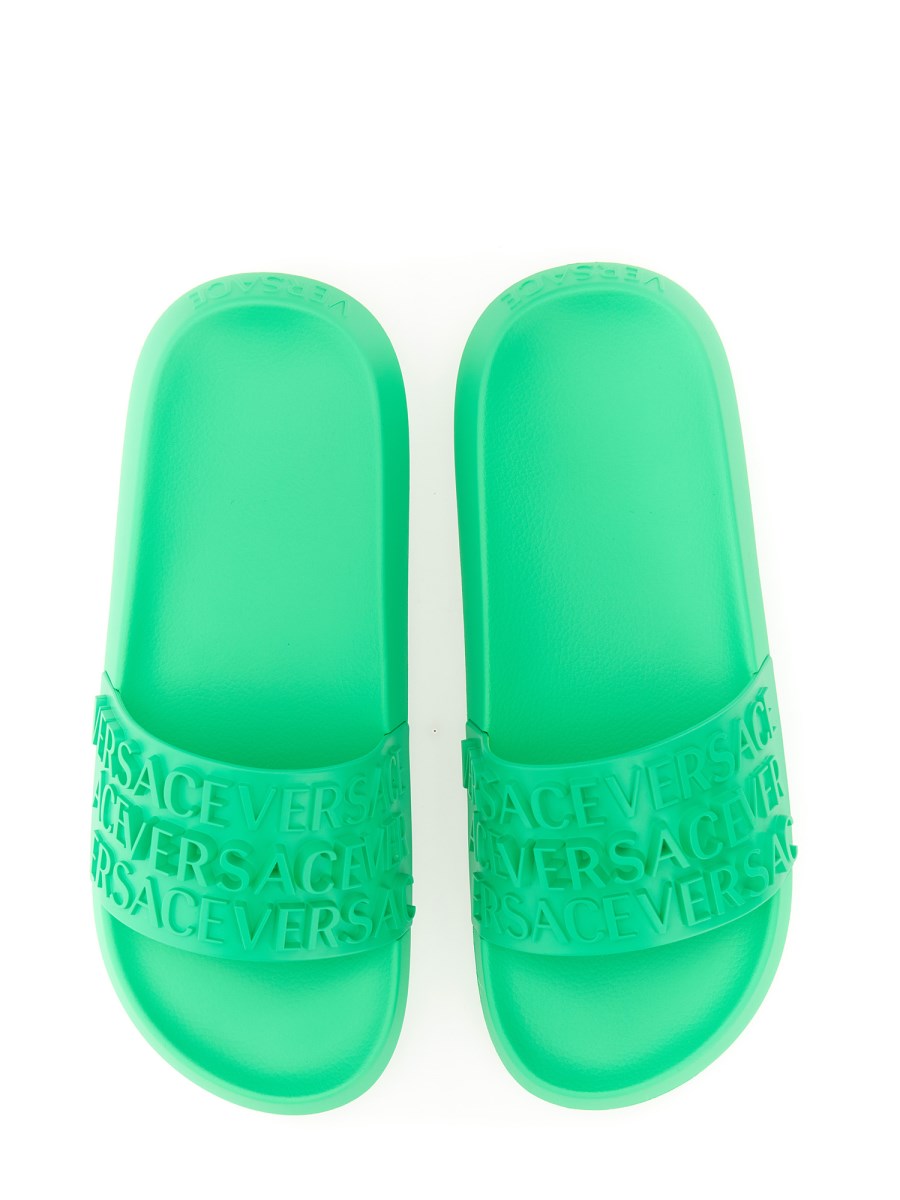 Versace discount neon slides