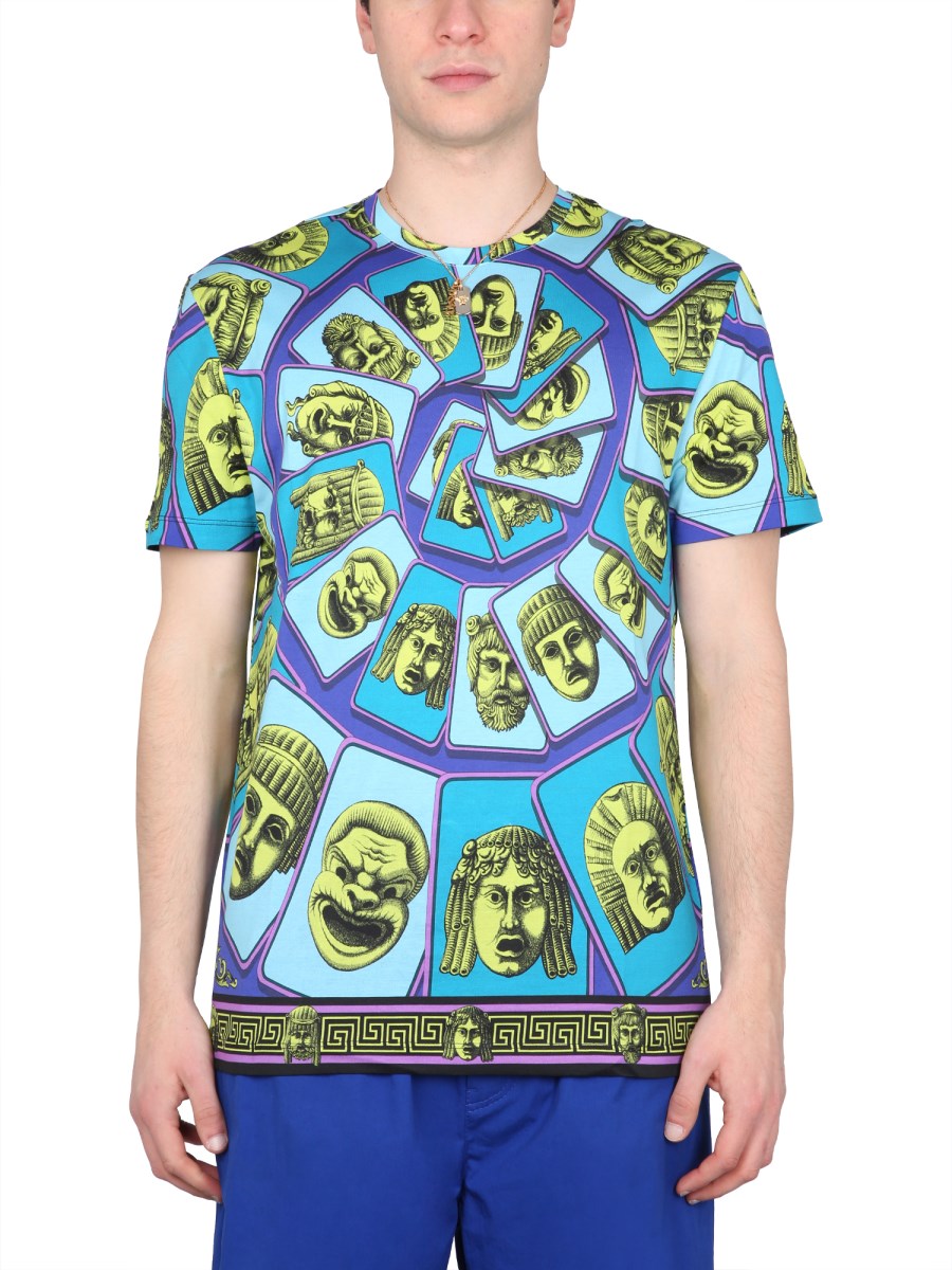 Versace statue print t shirt sale