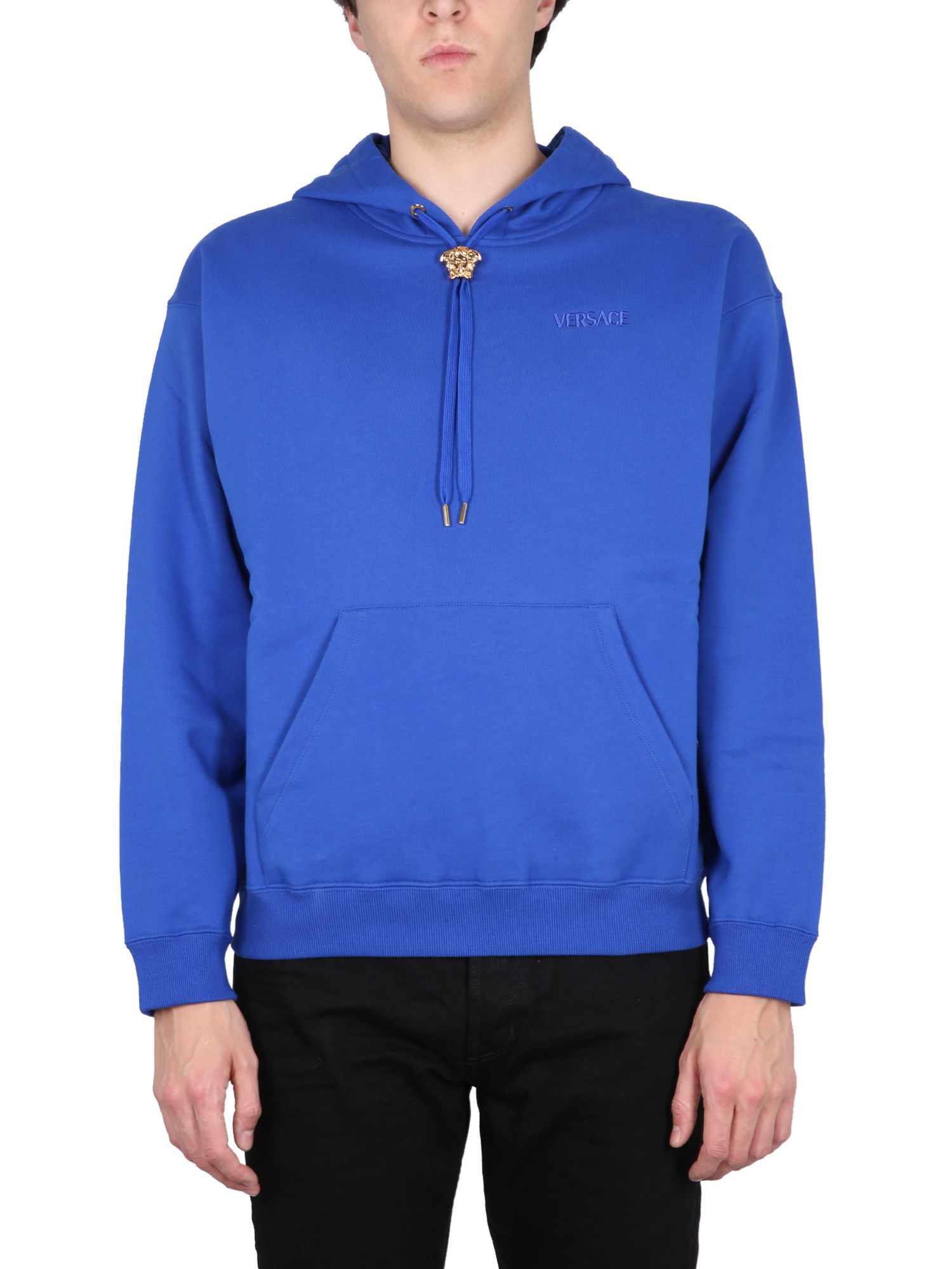 Versace Sweatshirt In Blue