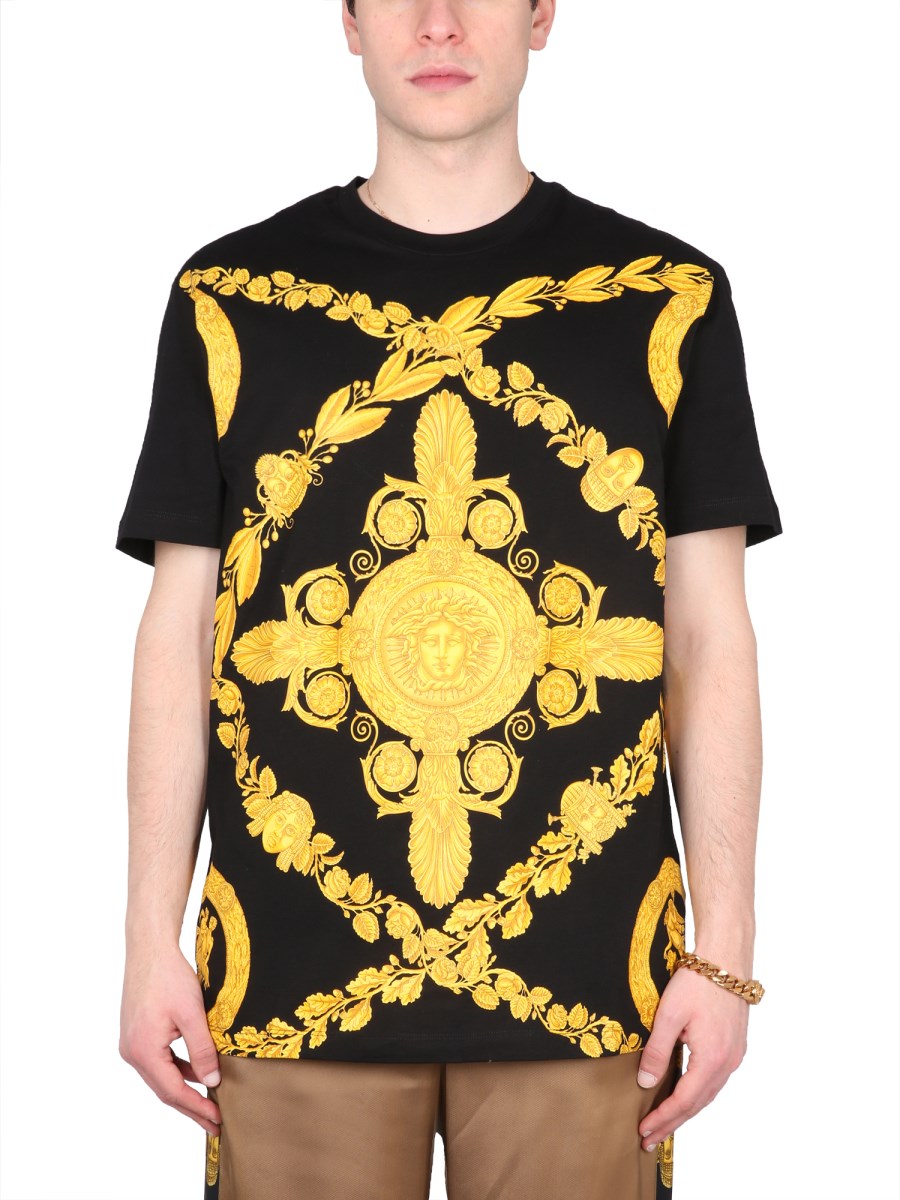 VERSACE T-SHIRT HERITAGE IN COTONE