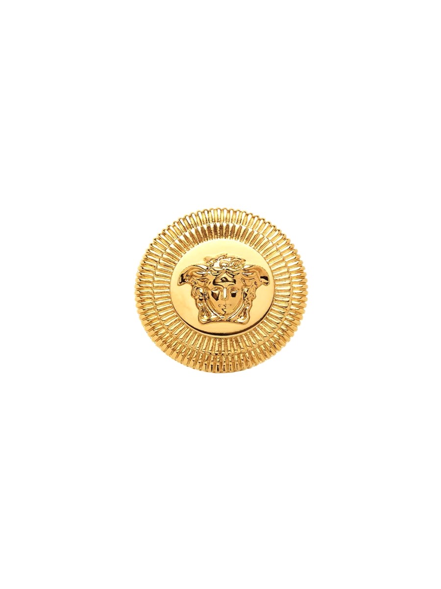 Versace Medusa coin brooch - Metallic