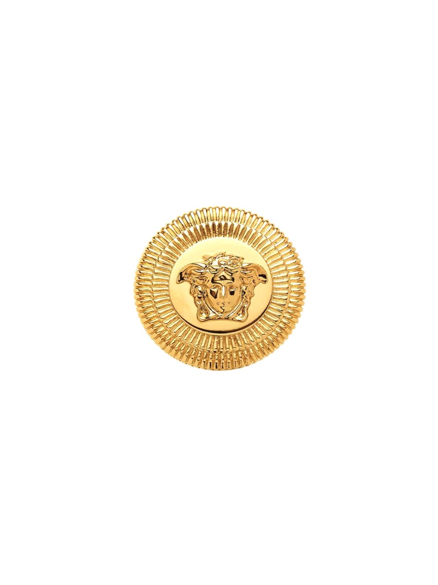 Versace Medusa coin brooch - Metallic