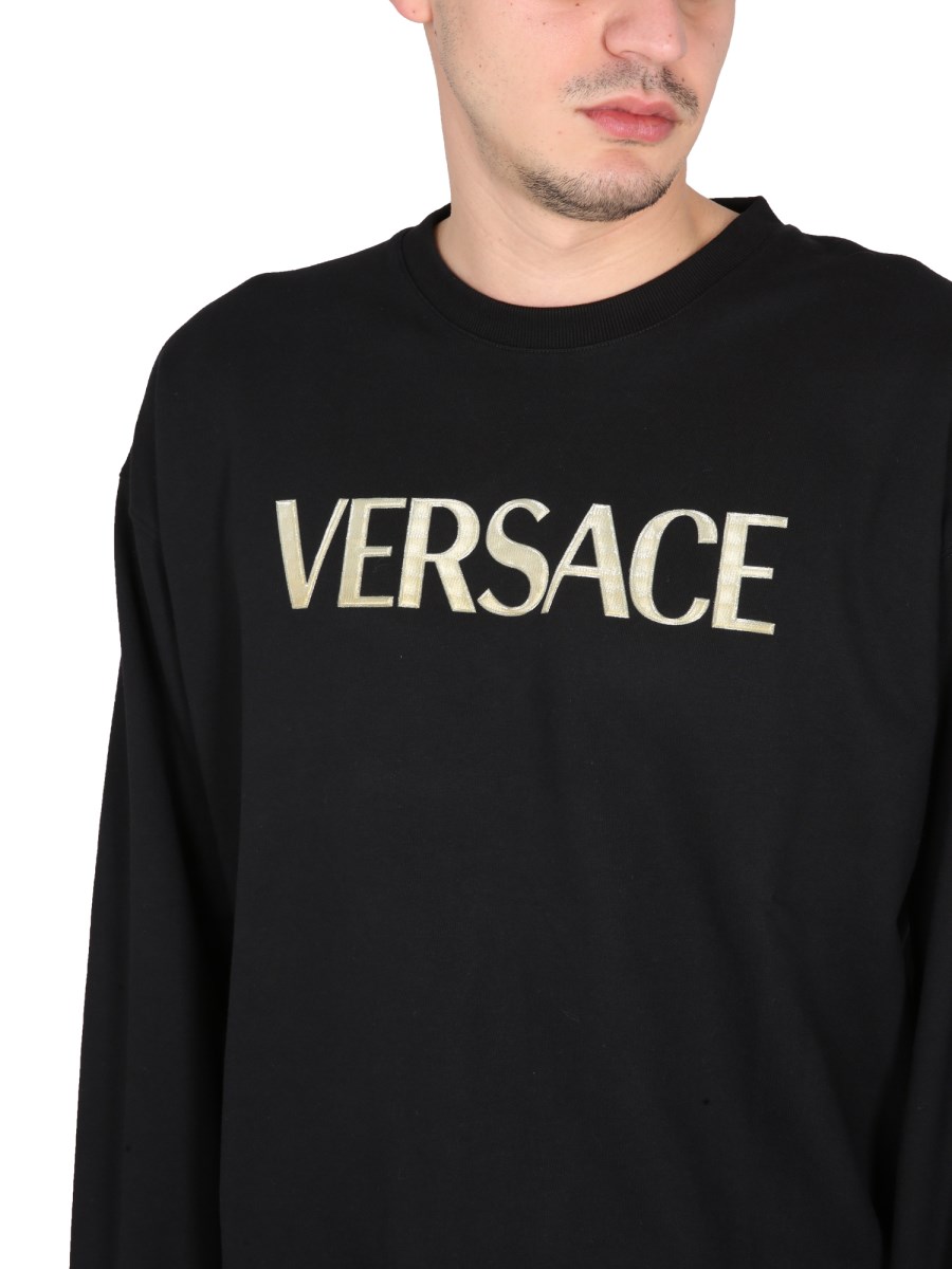 Versace Cotton sweatshirt with embroidered logo size. M - AgeVintage –  AgeVintage