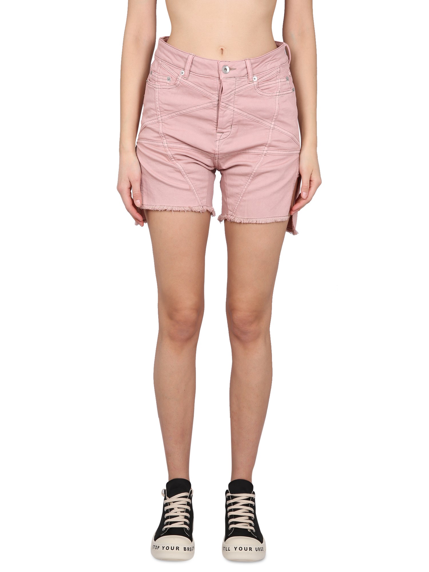 rick owens drkshdw short in denim