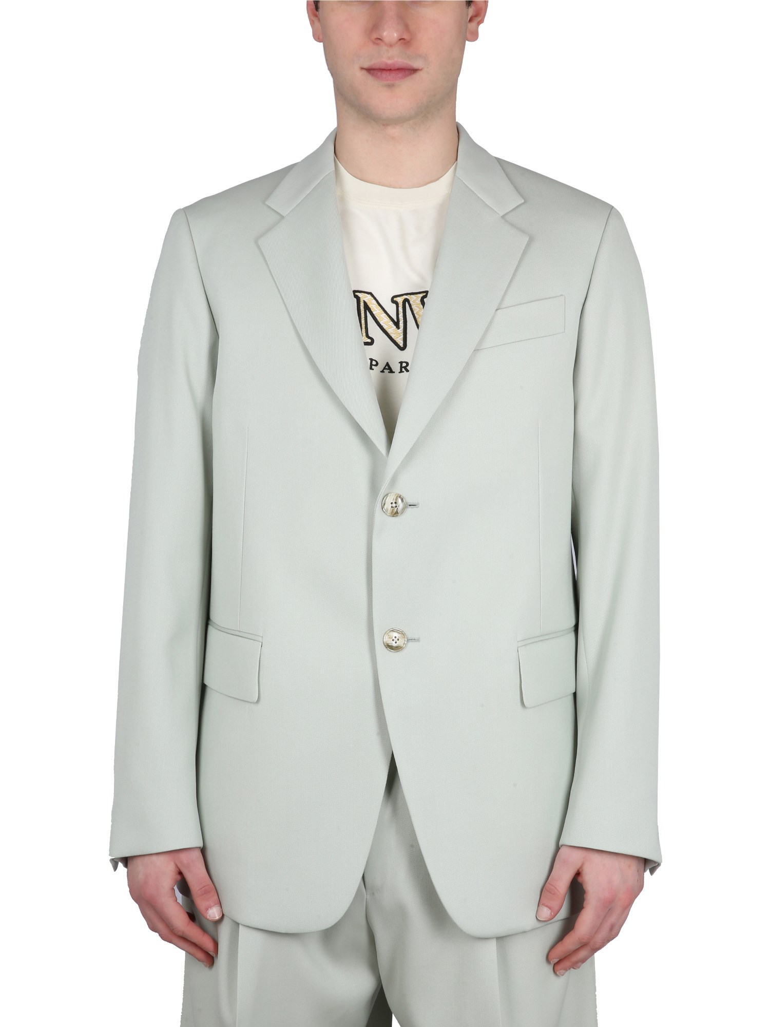 Lanvin Single Breasted Fashion Jacket Clothing In Green