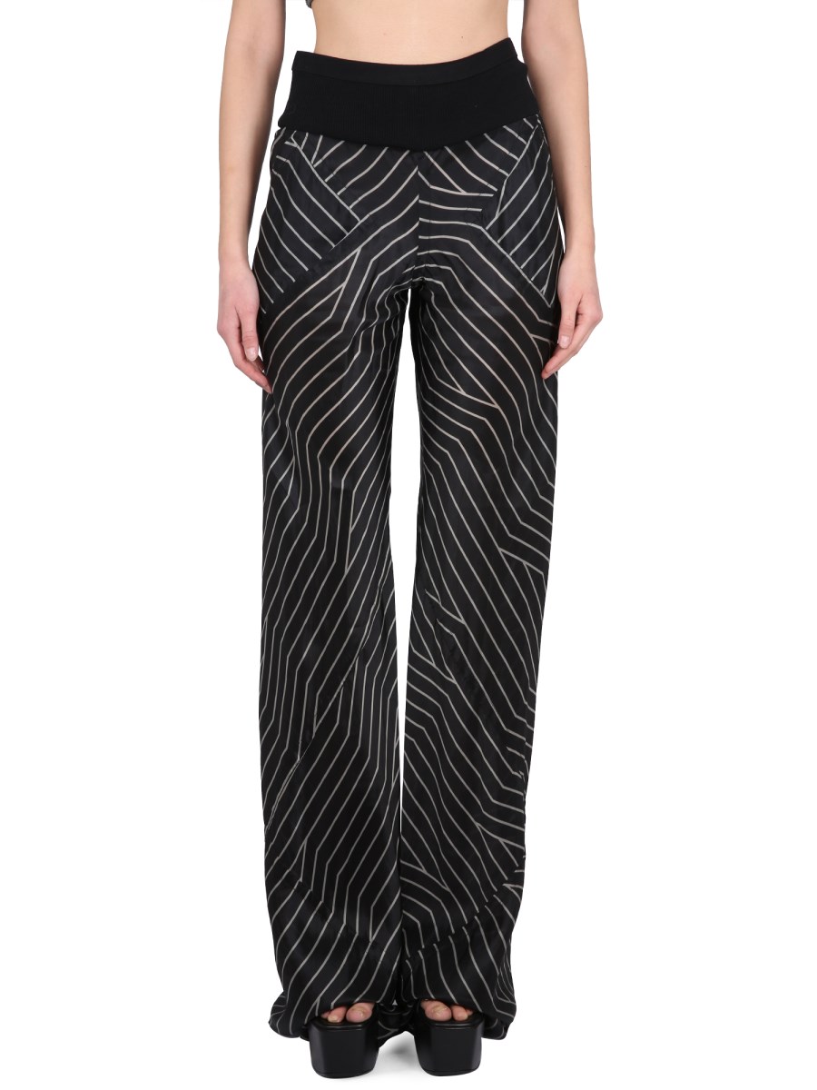 RICK OWENS - Printed Flared Trousers
