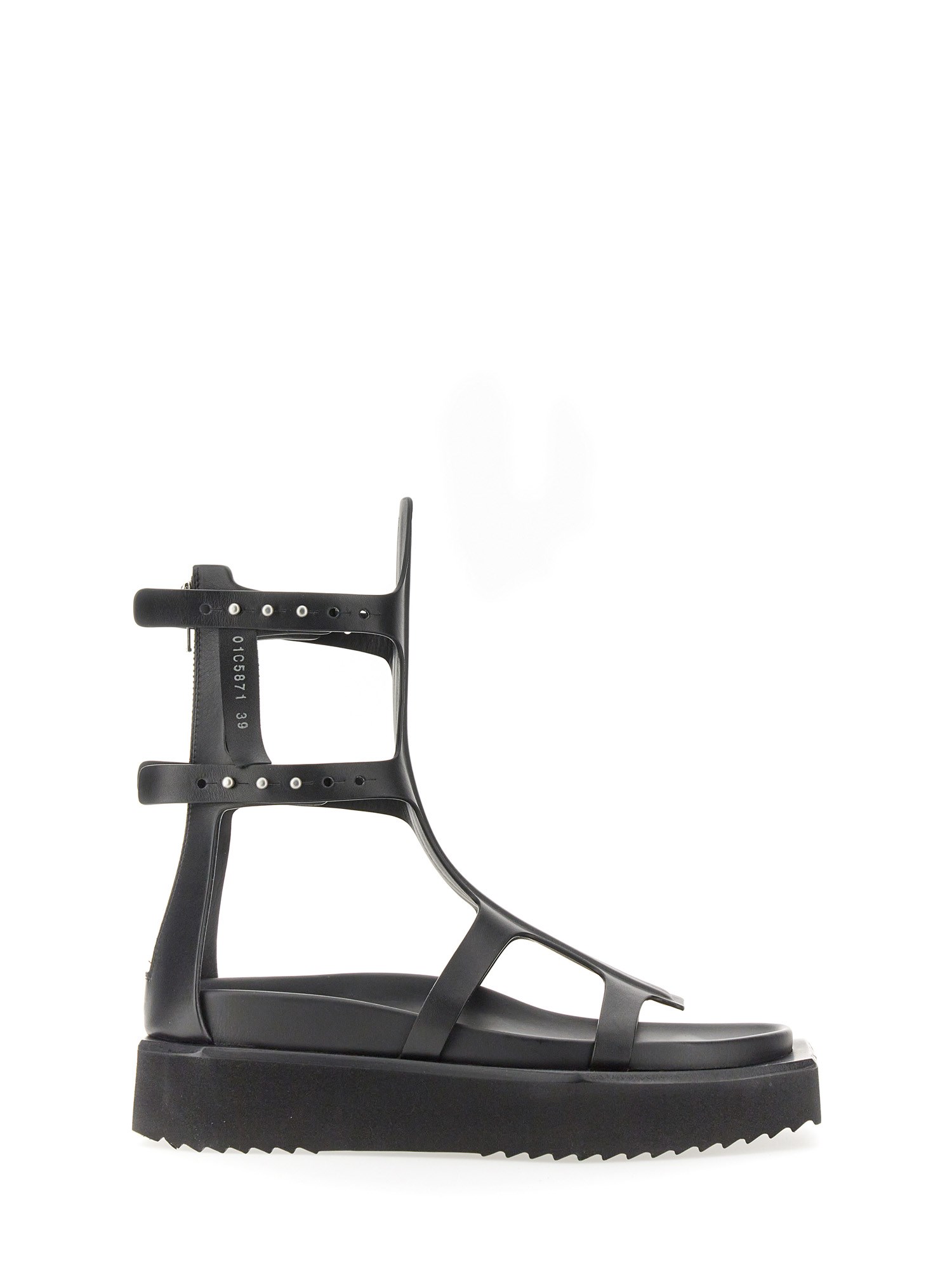 Rick Owens Turbo Cyclops Spartan Sandals In Black