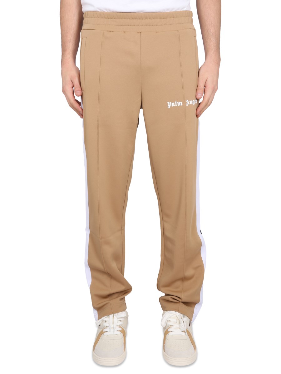 PALM ANGELS JOGGING PANTS IN TECHNICAL FABRIC WITH LETTERING LOGO Eleonora Bonucci