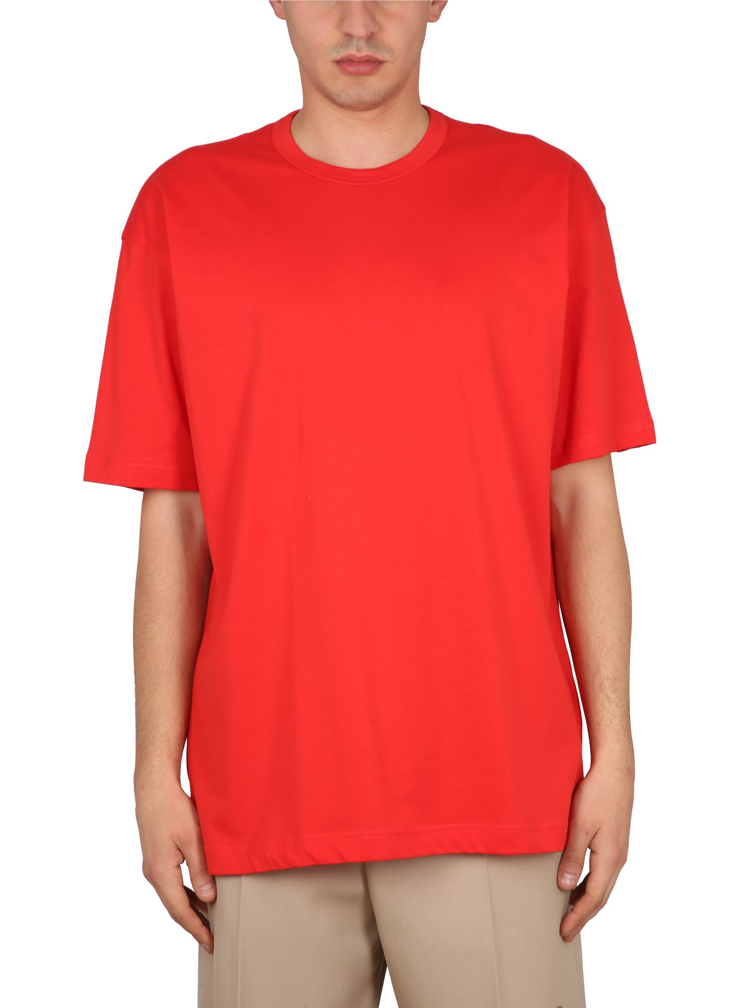 Shop Comme Des Garçons Shirt T-shirt With Logo In Red