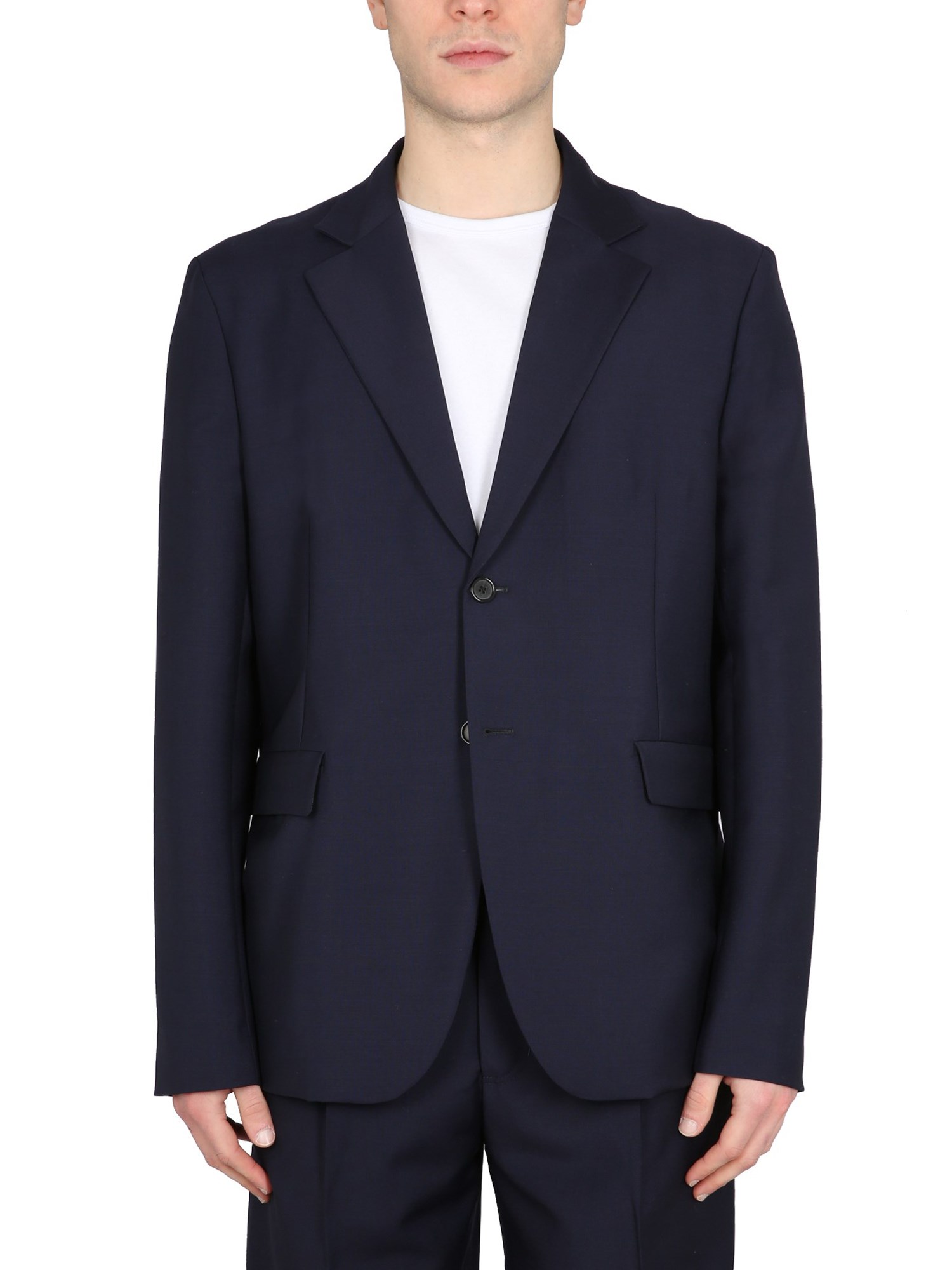 Shop Acne Studios Wool Jacket In Blue