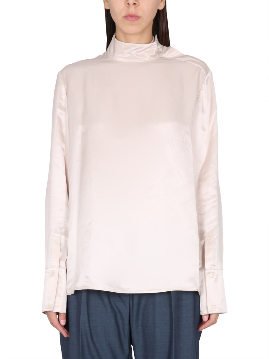 ACNE STUDIOS BLUSA IN MISTO SETA