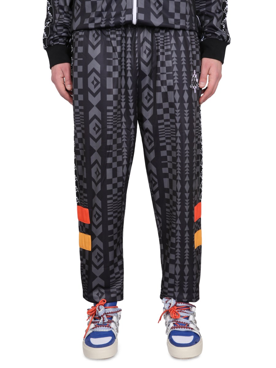 Marcelo Burlon X Kappa Red Tracksuit Bottoms