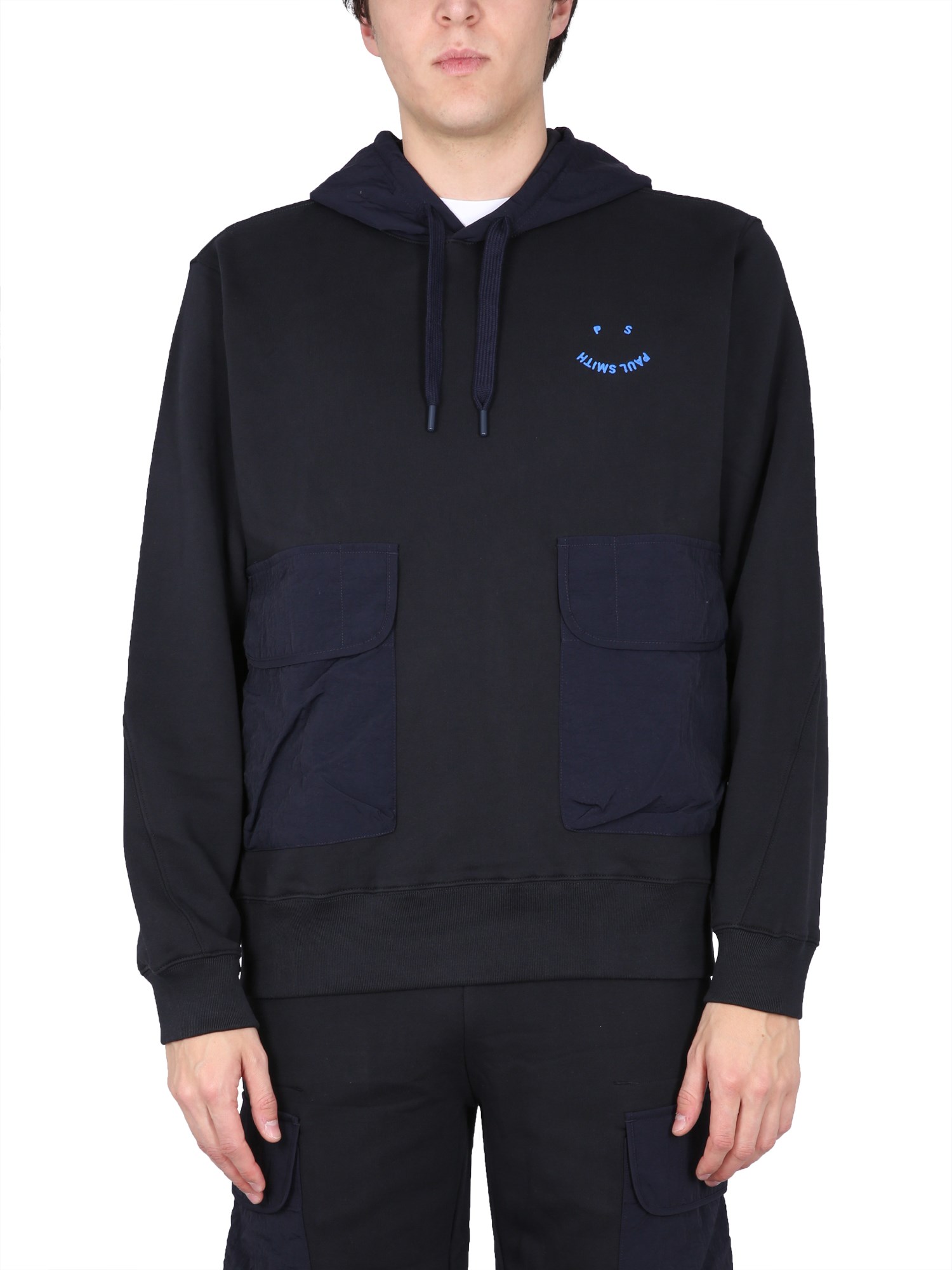 Ps By Paul Smith Ps Paul Smith "happy" Sweatshirt In Blue