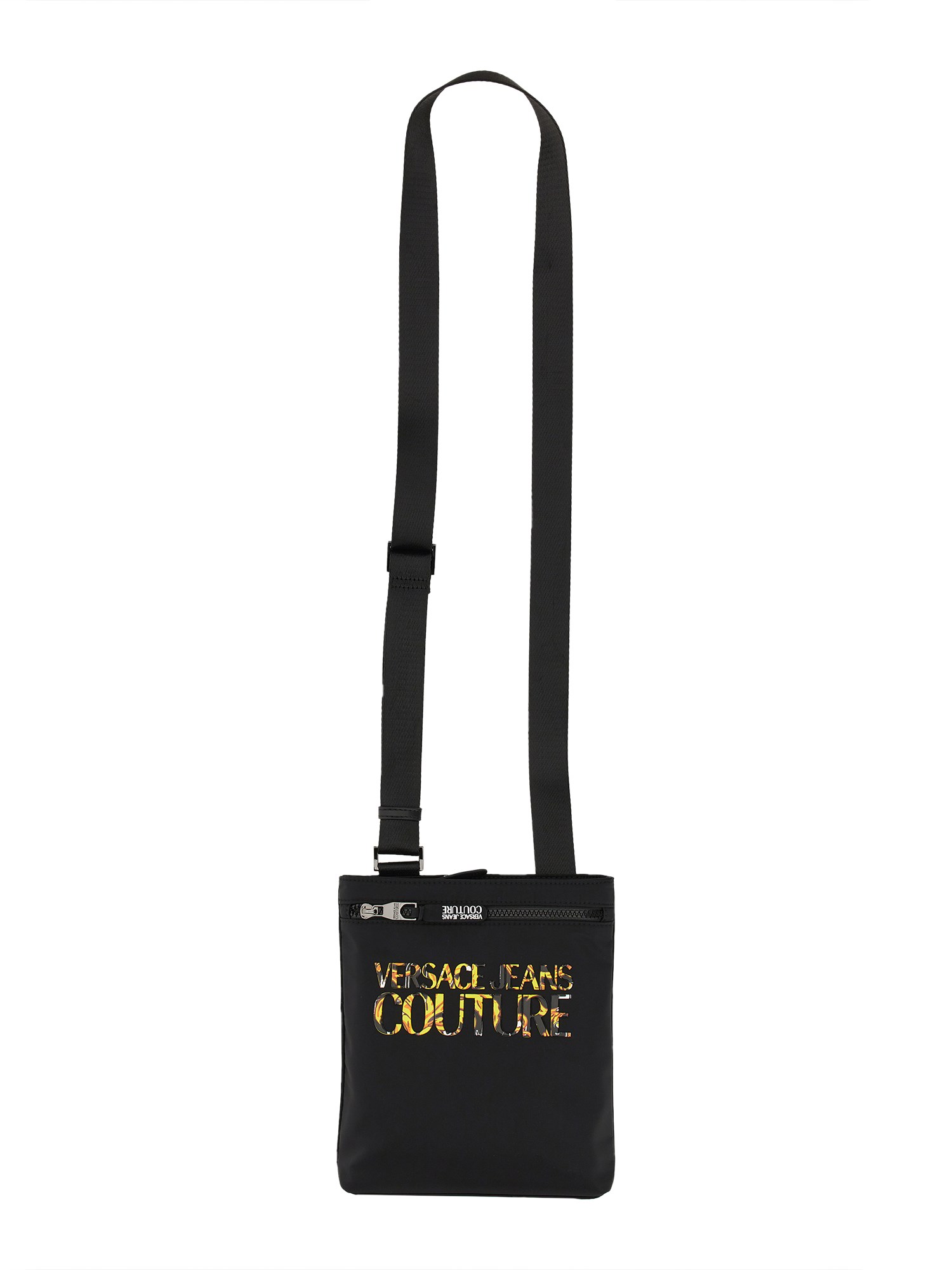 Versace Jeans Couture Shoulder Bag With Logo In Black