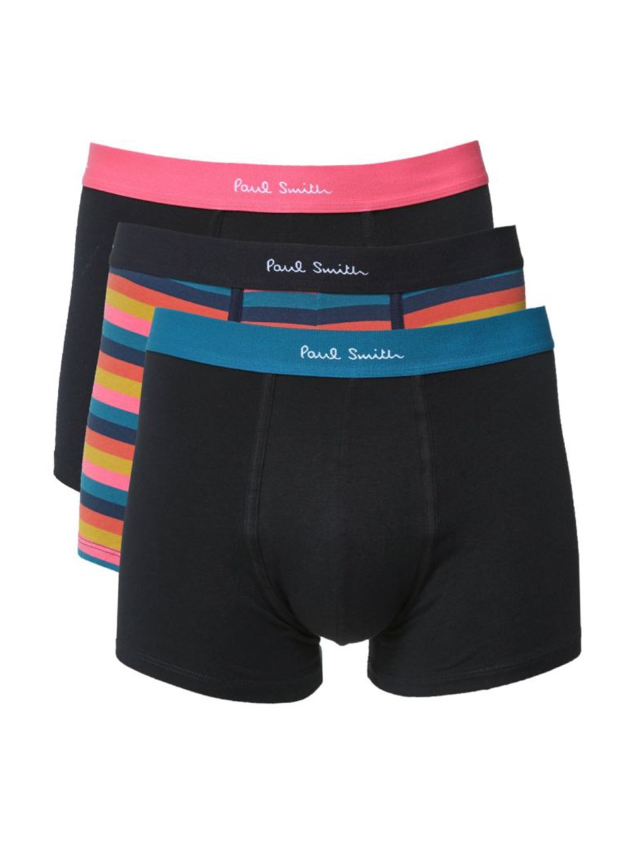 PAUL SMITH CONFENZIONE DA TRE SLIP IN COTONE CON LOGO