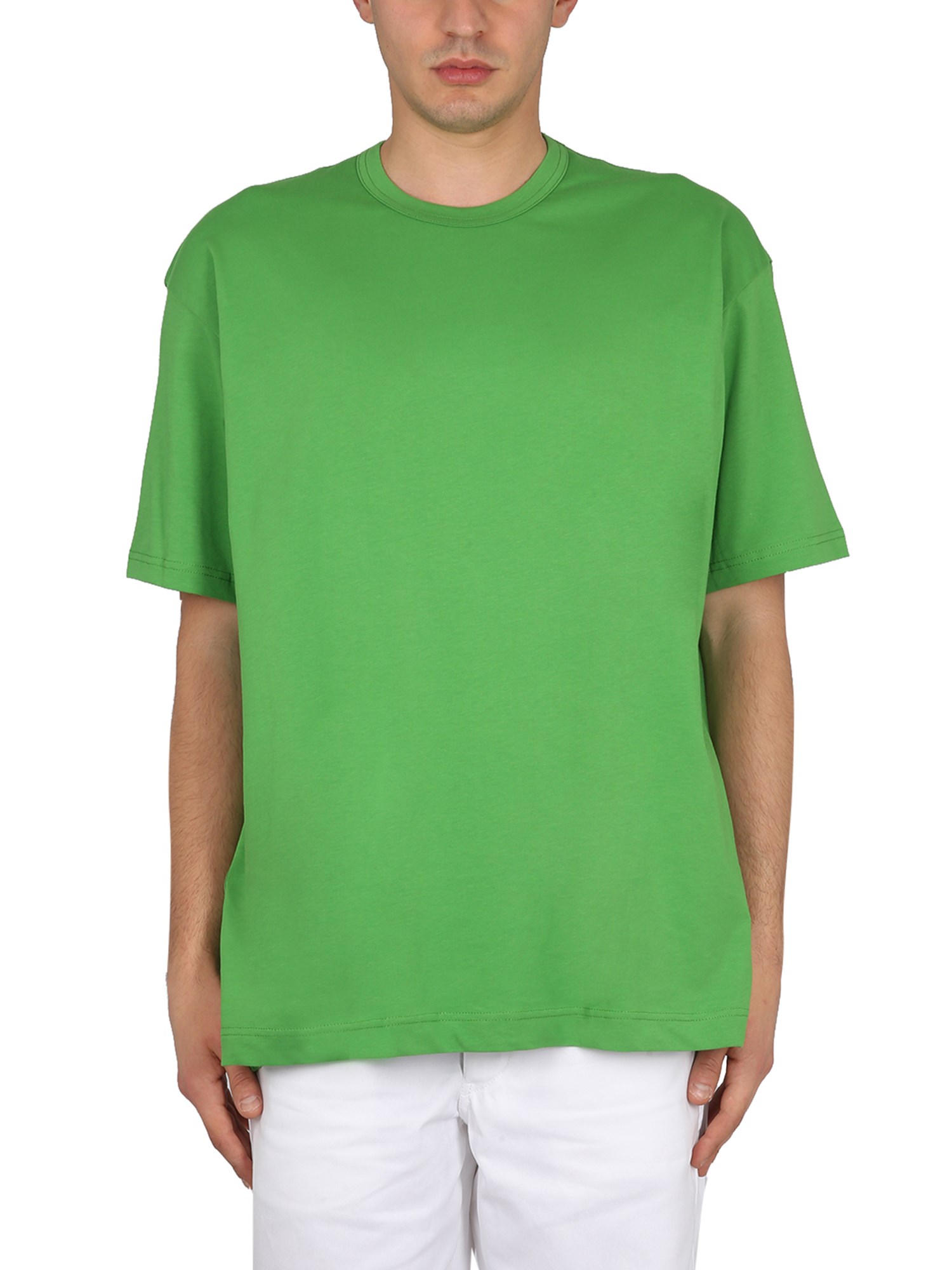 Comme Des Garçons Shirt Short-sleeve Round-neck T-shirt In Green